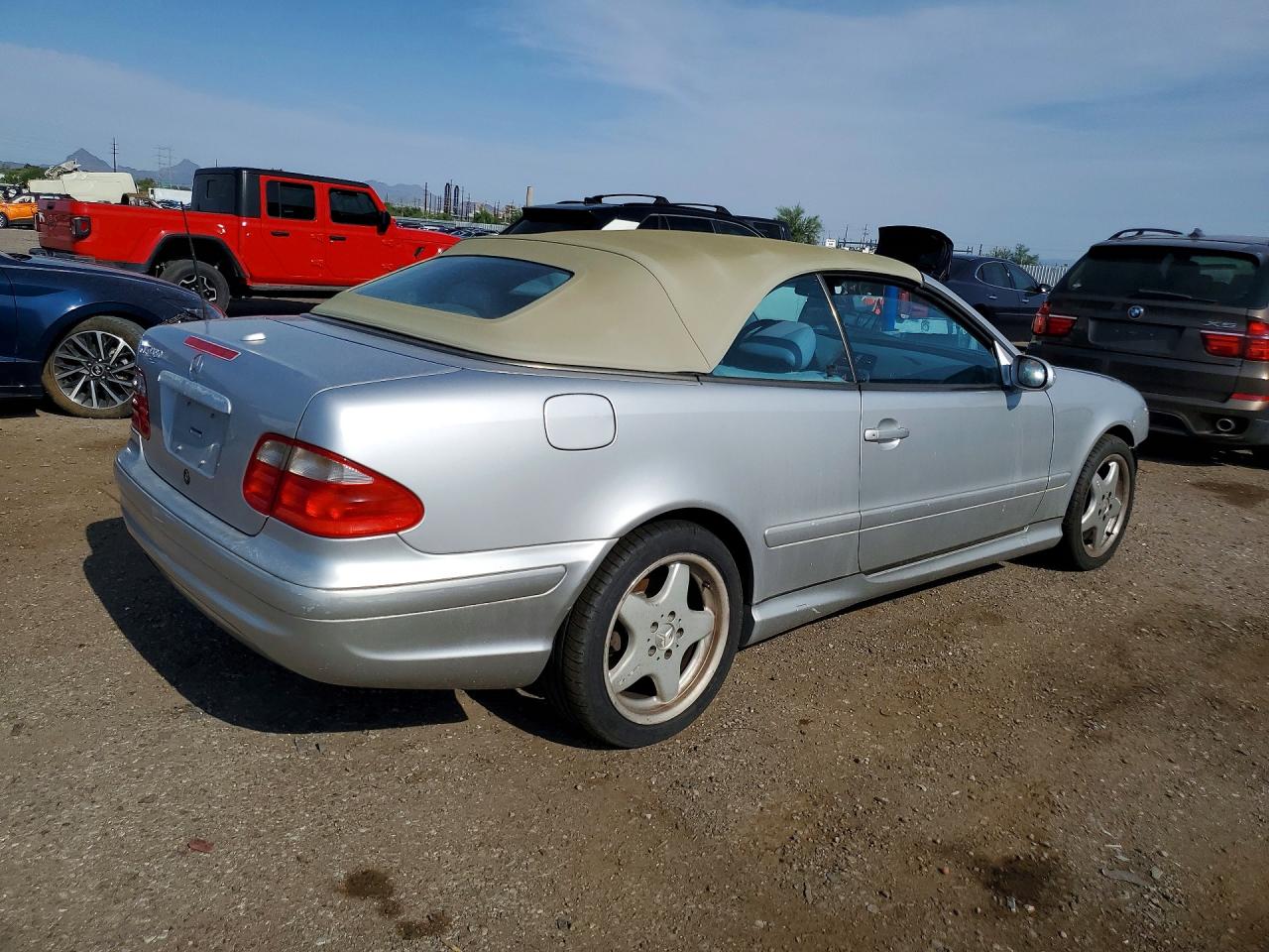 2001 Mercedes-benz Clk 430 Silver vin: WDBLK70GX1T056443