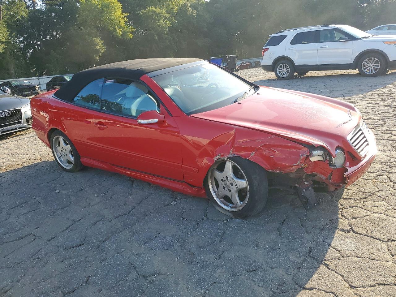2001 Mercedes-benz Clk 430 Red vin: WDBLK70GX1T065756