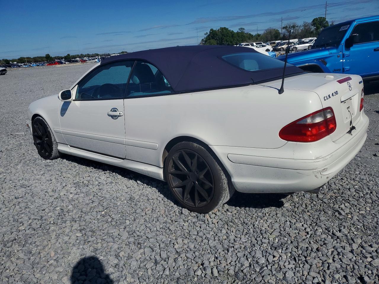 2003 Mercedes-benz Clk 430 White vin: WDBLK70GX3T129734