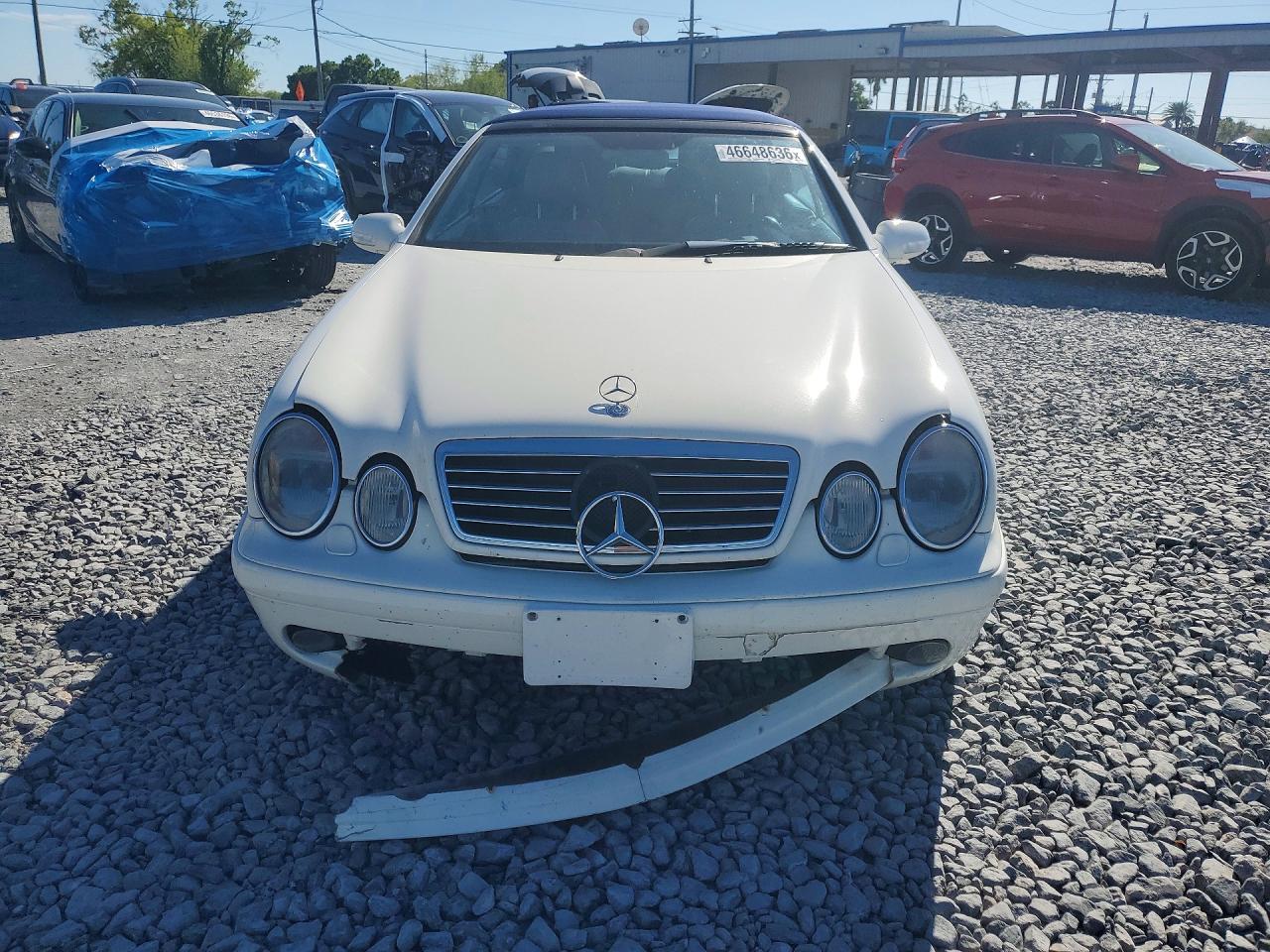 2003 Mercedes-benz Clk 430 White vin: WDBLK70GX3T129734