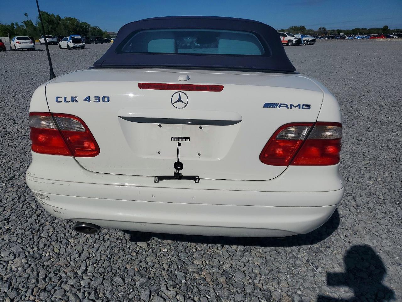 2003 Mercedes-benz Clk 430 White vin: WDBLK70GX3T129734