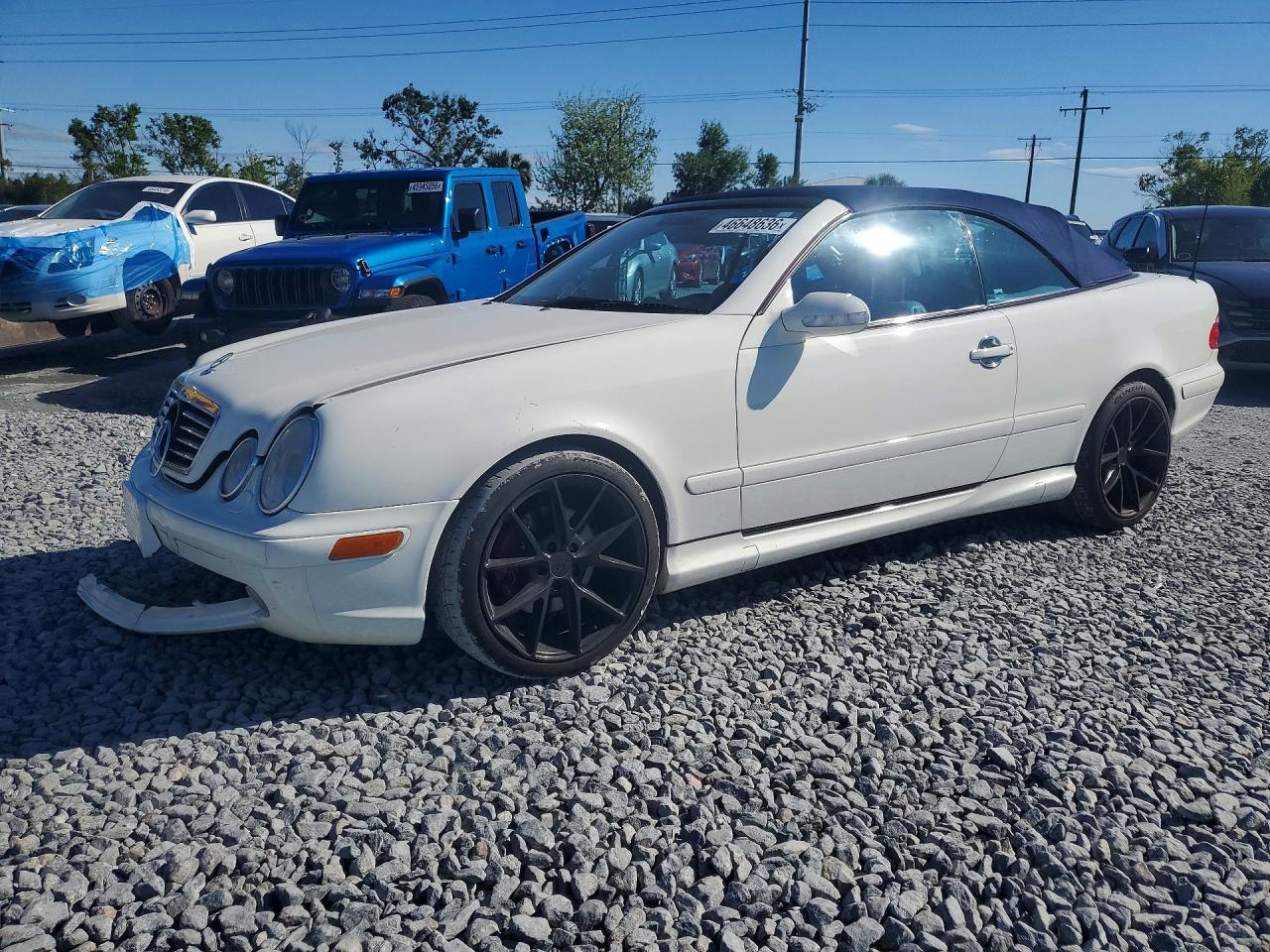 2003 Mercedes-benz Clk 430 White vin: WDBLK70GX3T129734