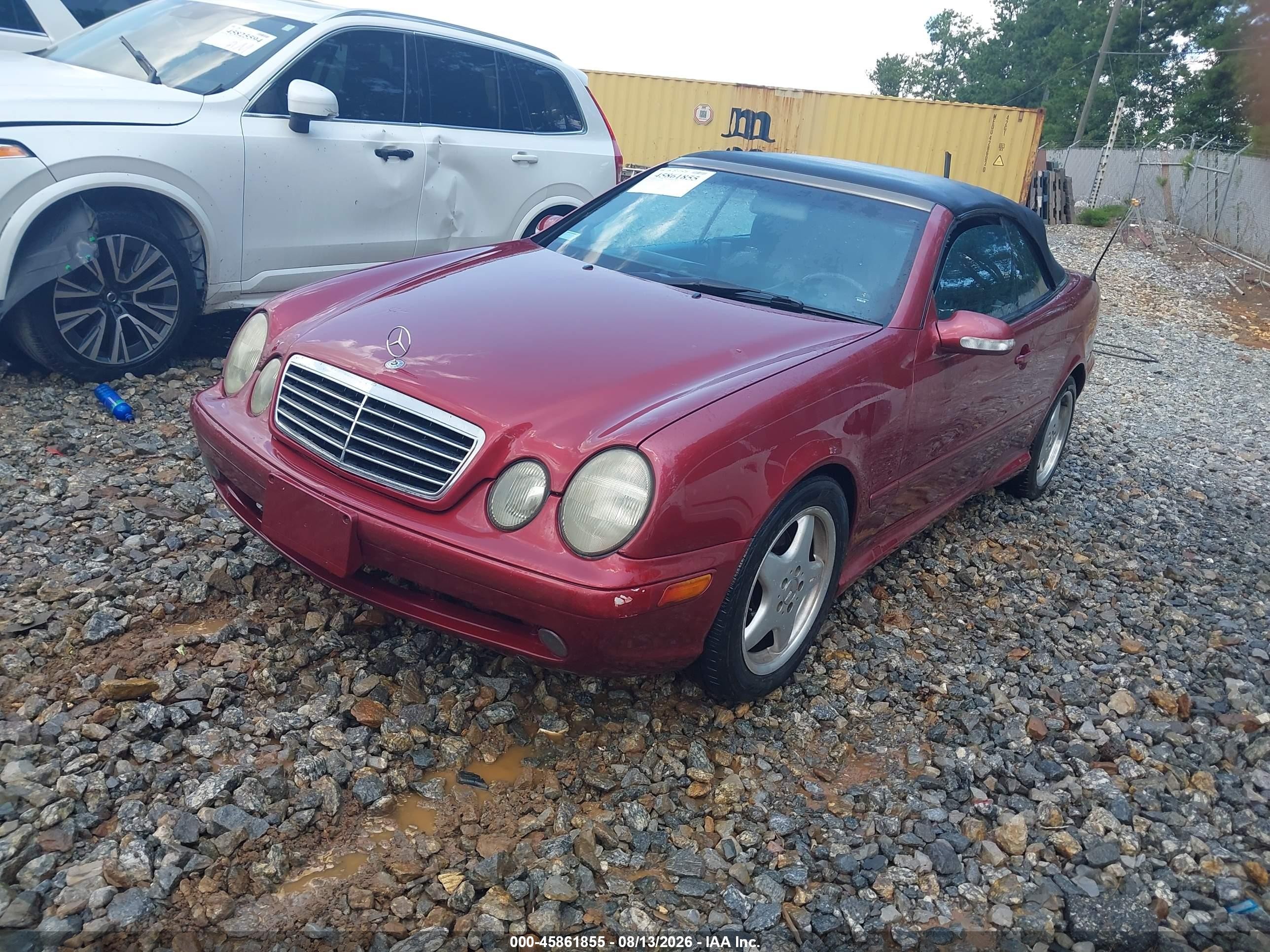 2003 Mercedes-benz Clk 430   Темно-бордовый vin: WDBLK70GX3T140958