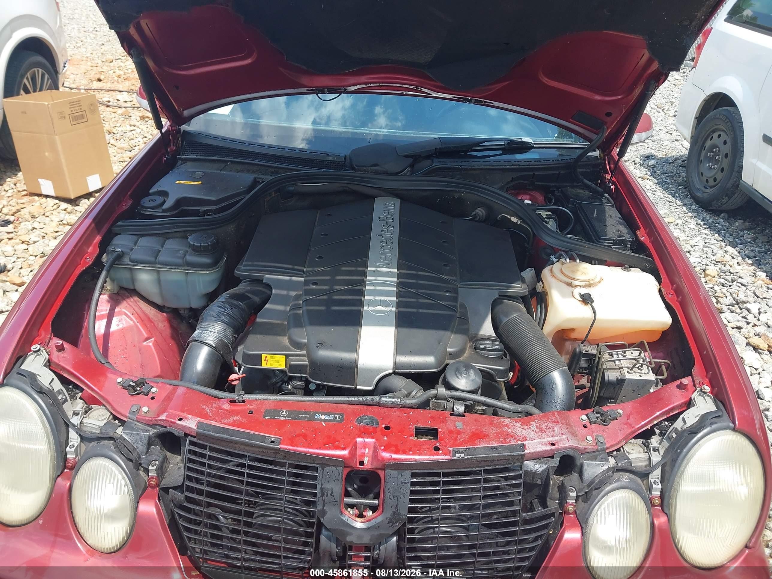 2003 Mercedes-benz Clk 430   Темно-бордовый vin: WDBLK70GX3T140958