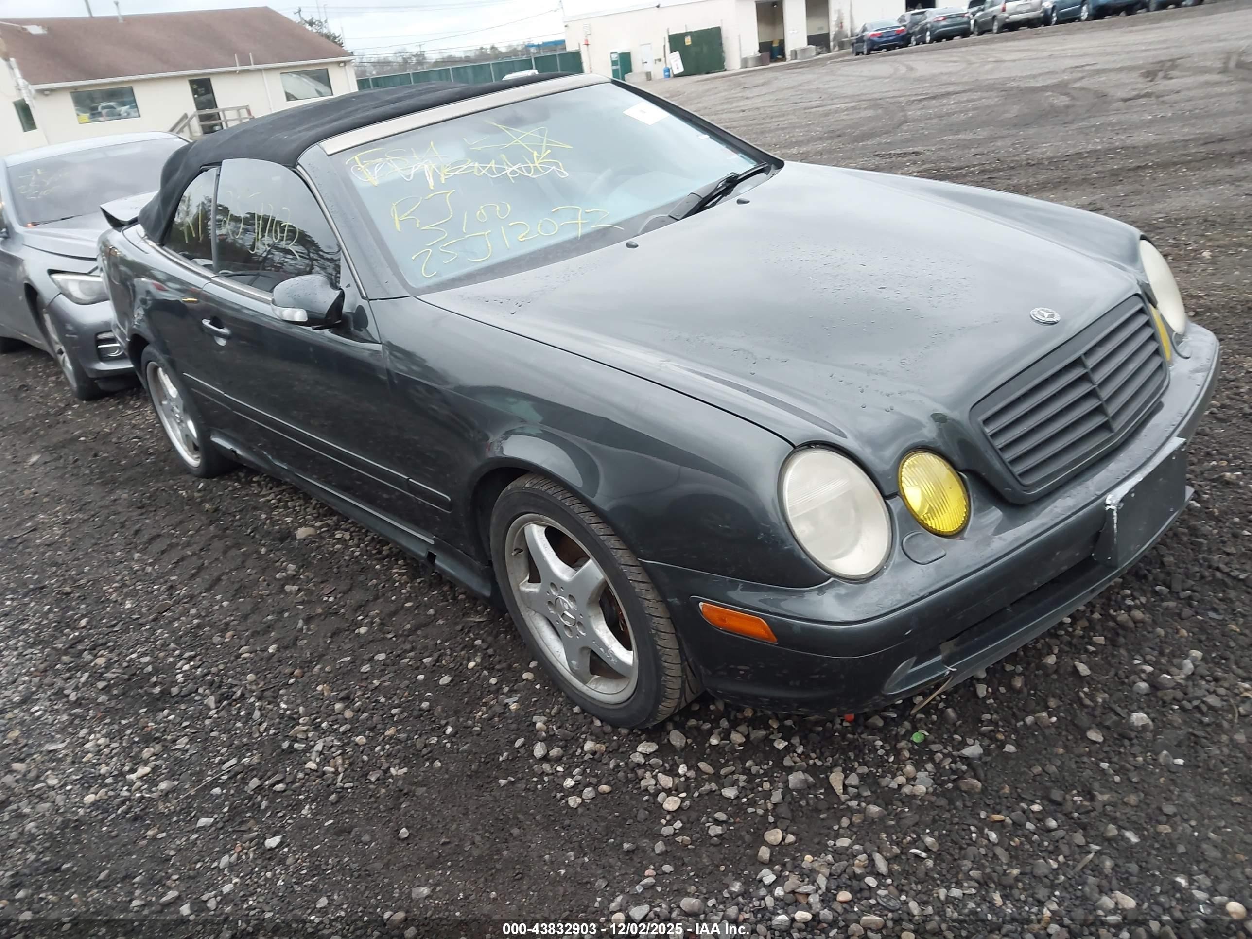 2003 Mercedes-benz Clk 430   Gray vin: WDBLK70GX3T141429
