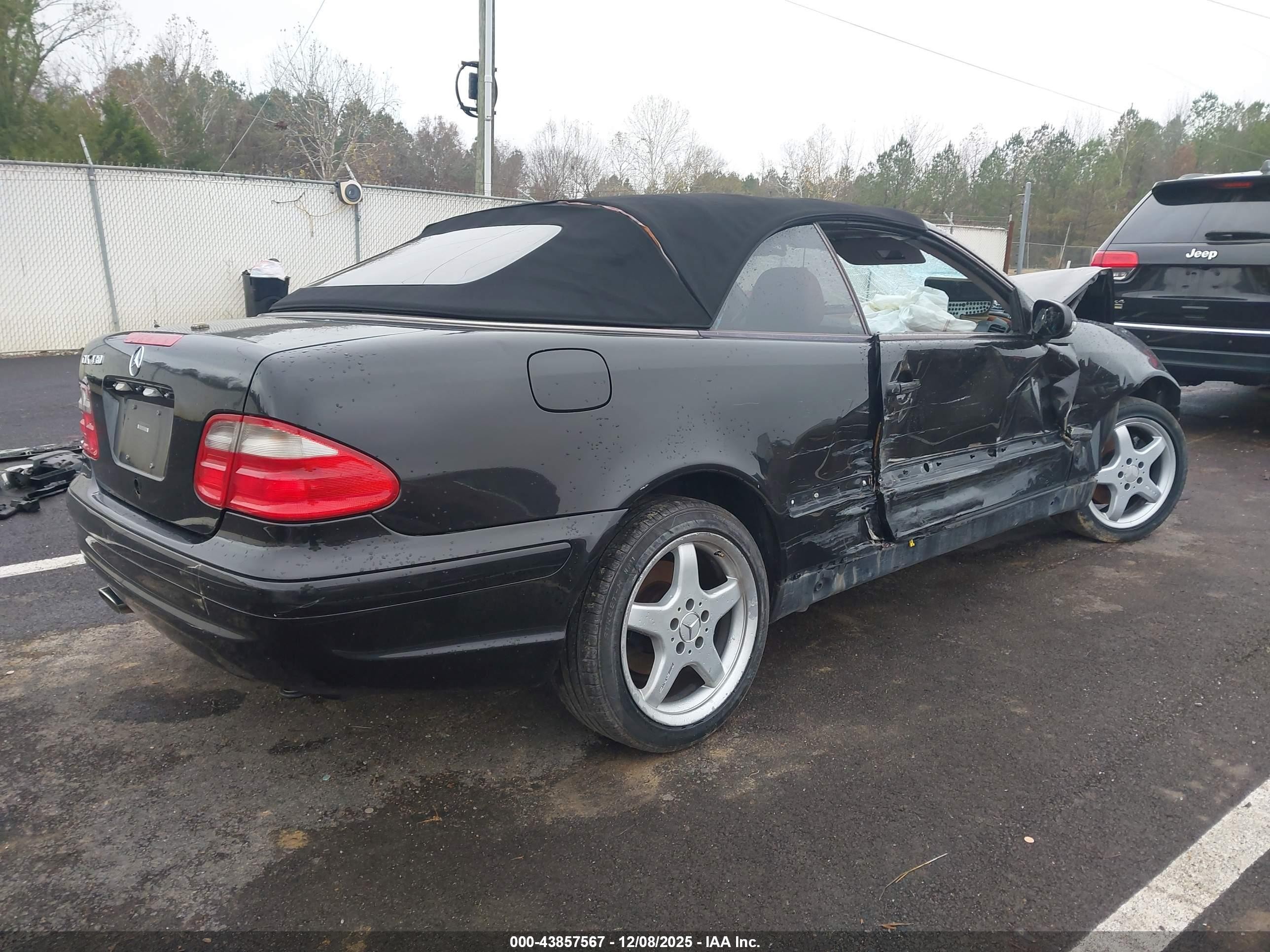 2003 Mercedes-benz Clk 430   Black vin: WDBLK70GX3T141575