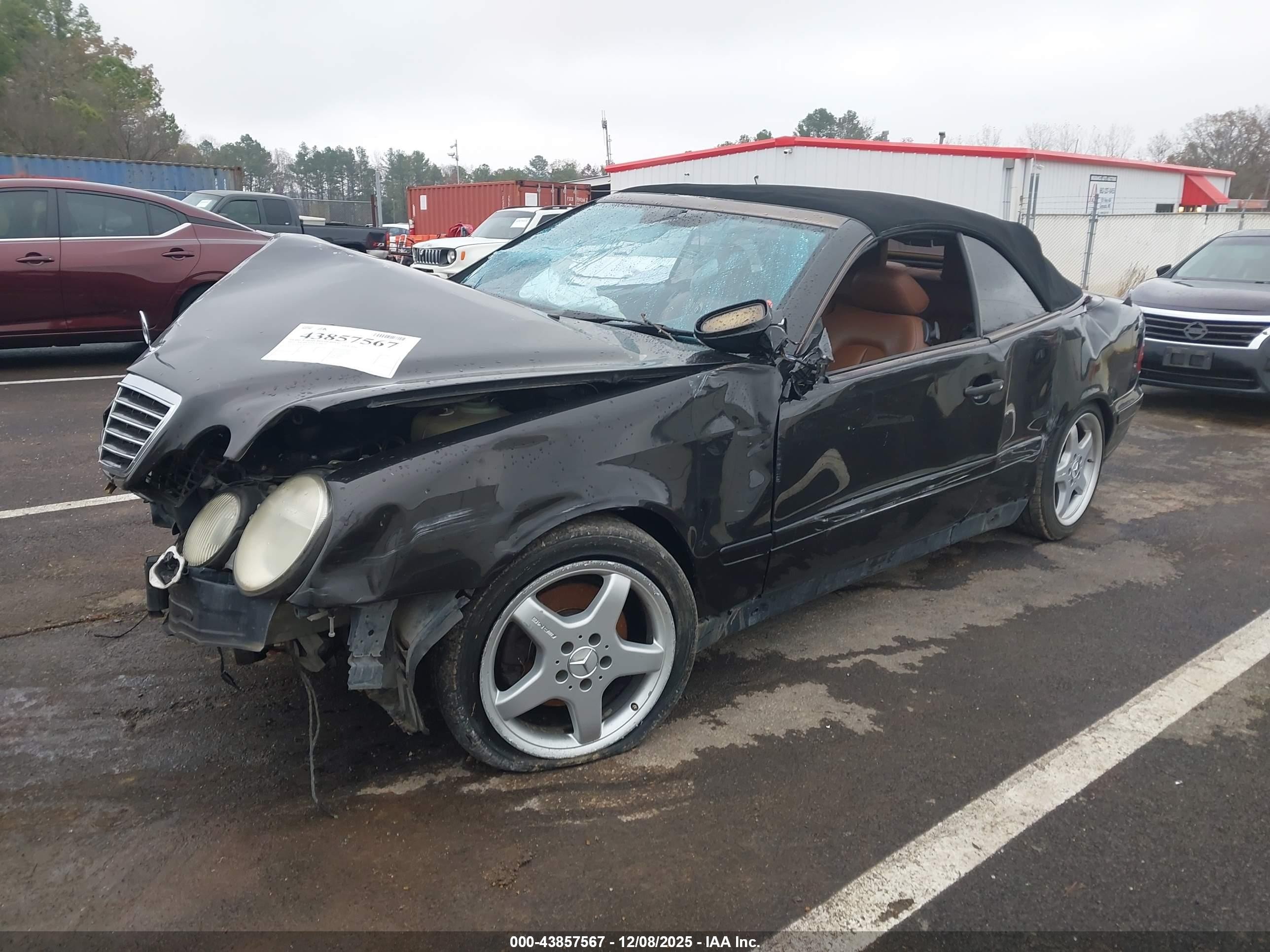 2003 Mercedes-benz Clk 430   Black vin: WDBLK70GX3T141575