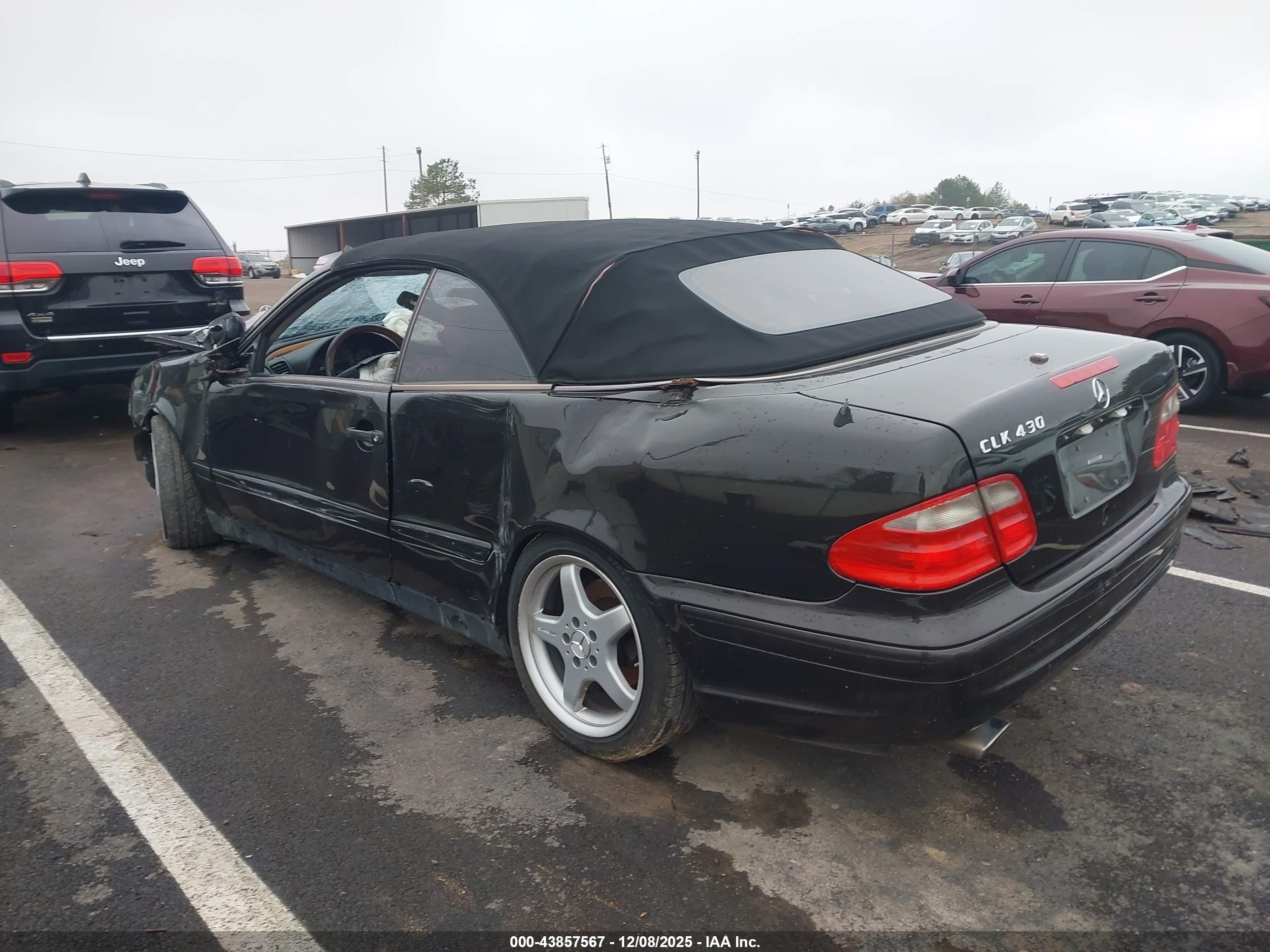 2003 Mercedes-benz Clk 430   Black vin: WDBLK70GX3T141575