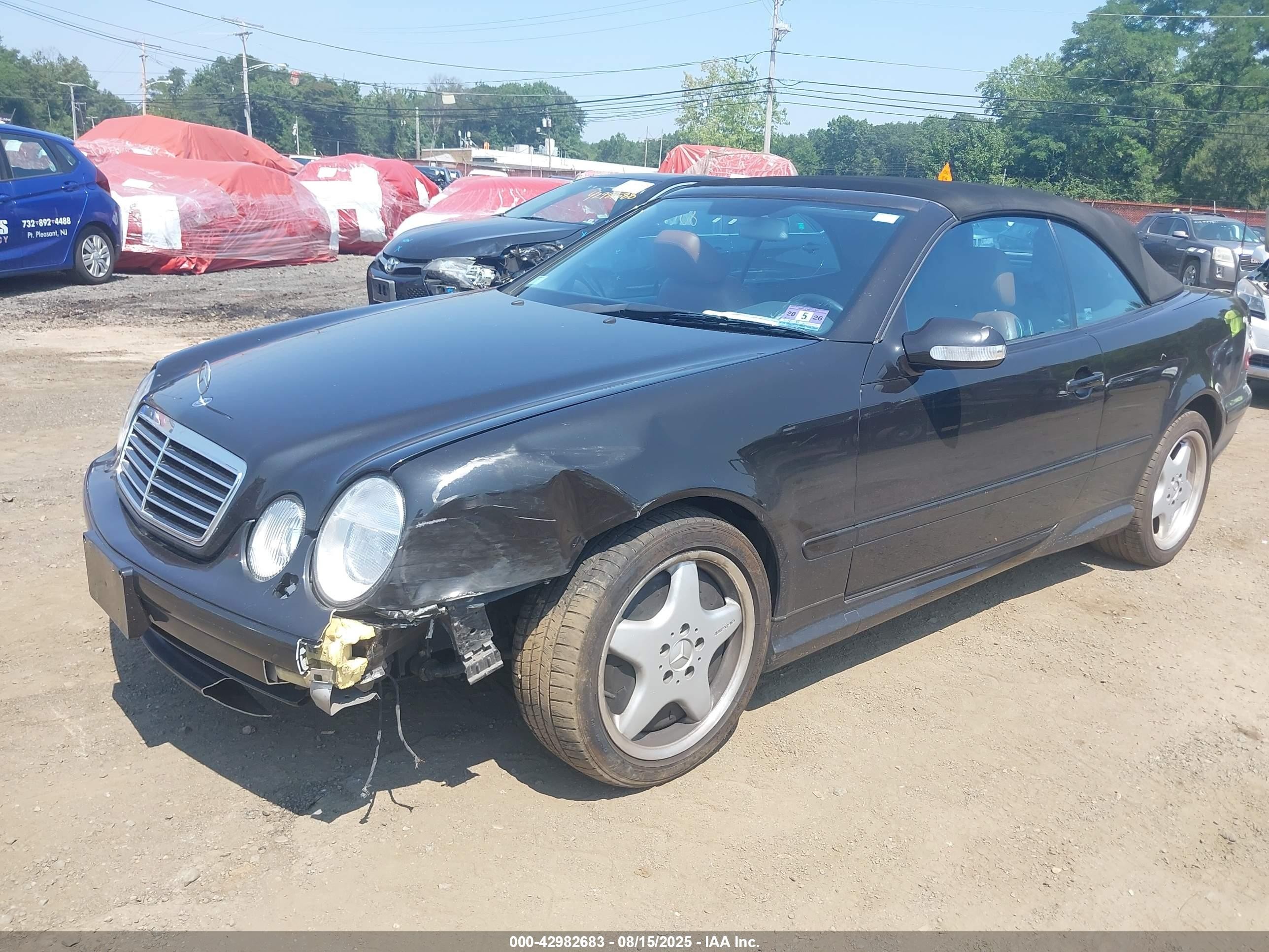 2000 Mercedes-benz Clk 430   Black vin: WDBLK70GXYT050491