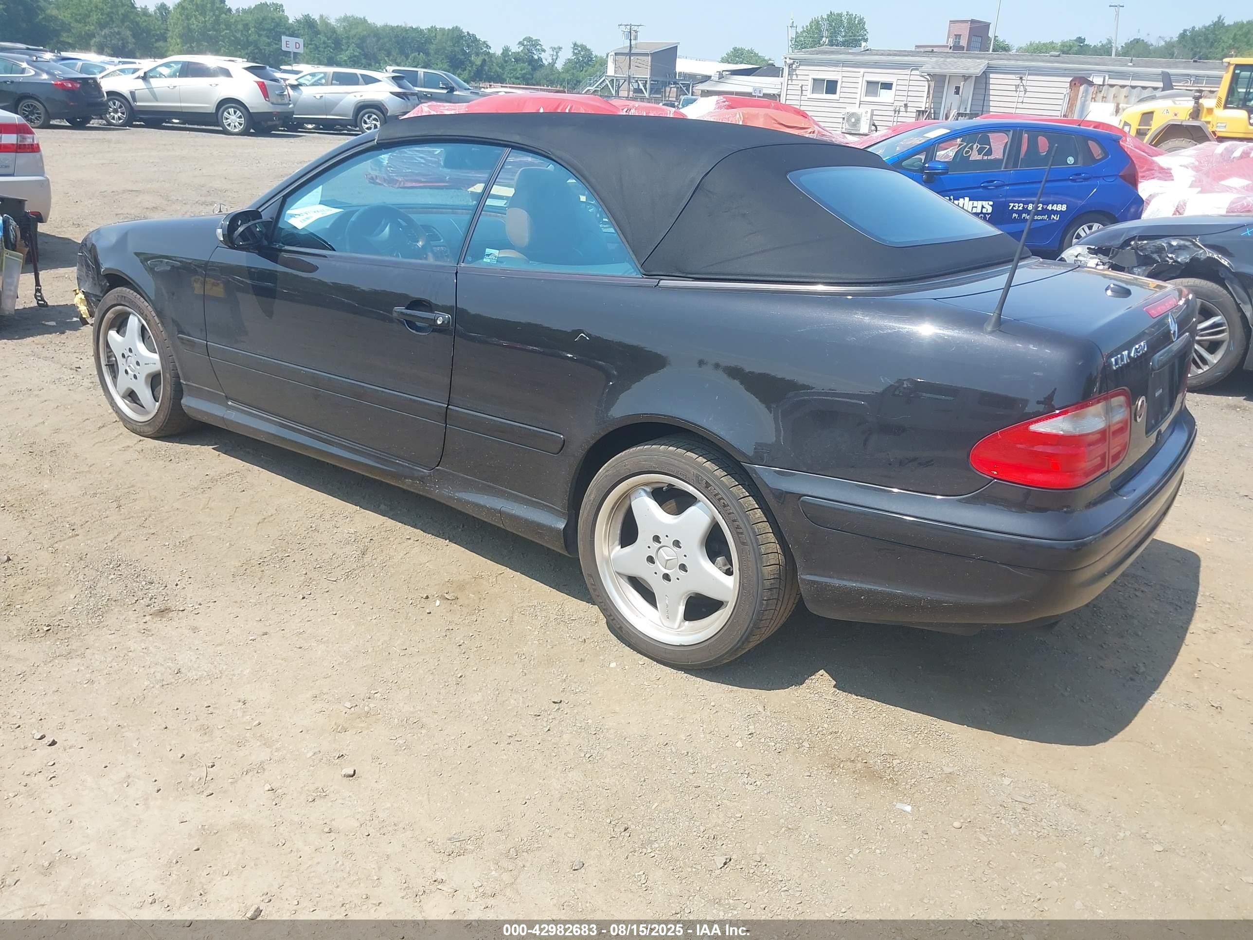 2000 Mercedes-benz Clk 430   Black vin: WDBLK70GXYT050491