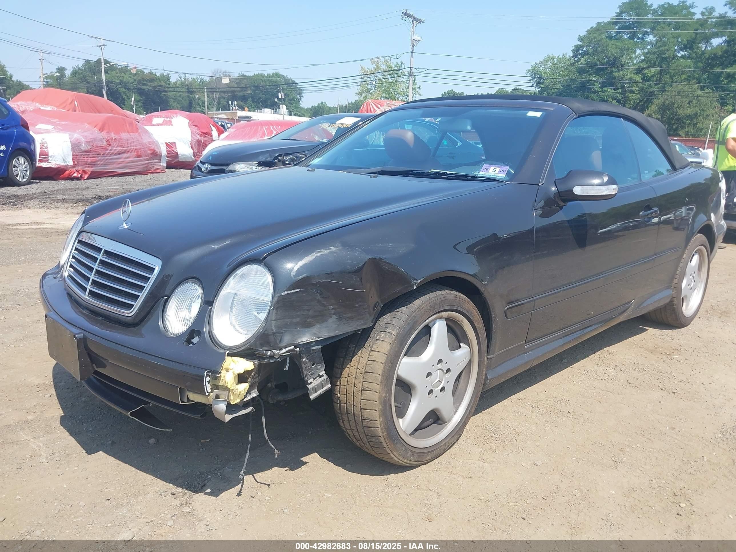 2000 Mercedes-benz Clk 430   Black vin: WDBLK70GXYT050491