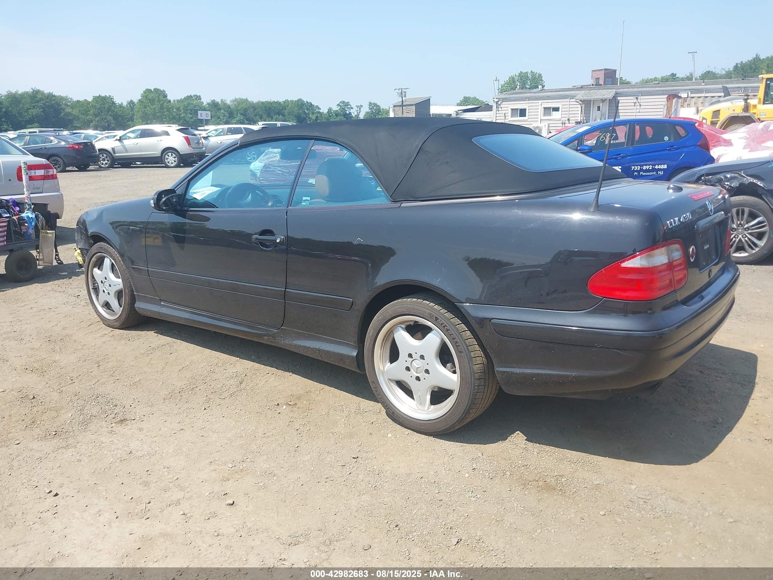 2000 Mercedes-benz Clk 430   Black vin: WDBLK70GXYT050491