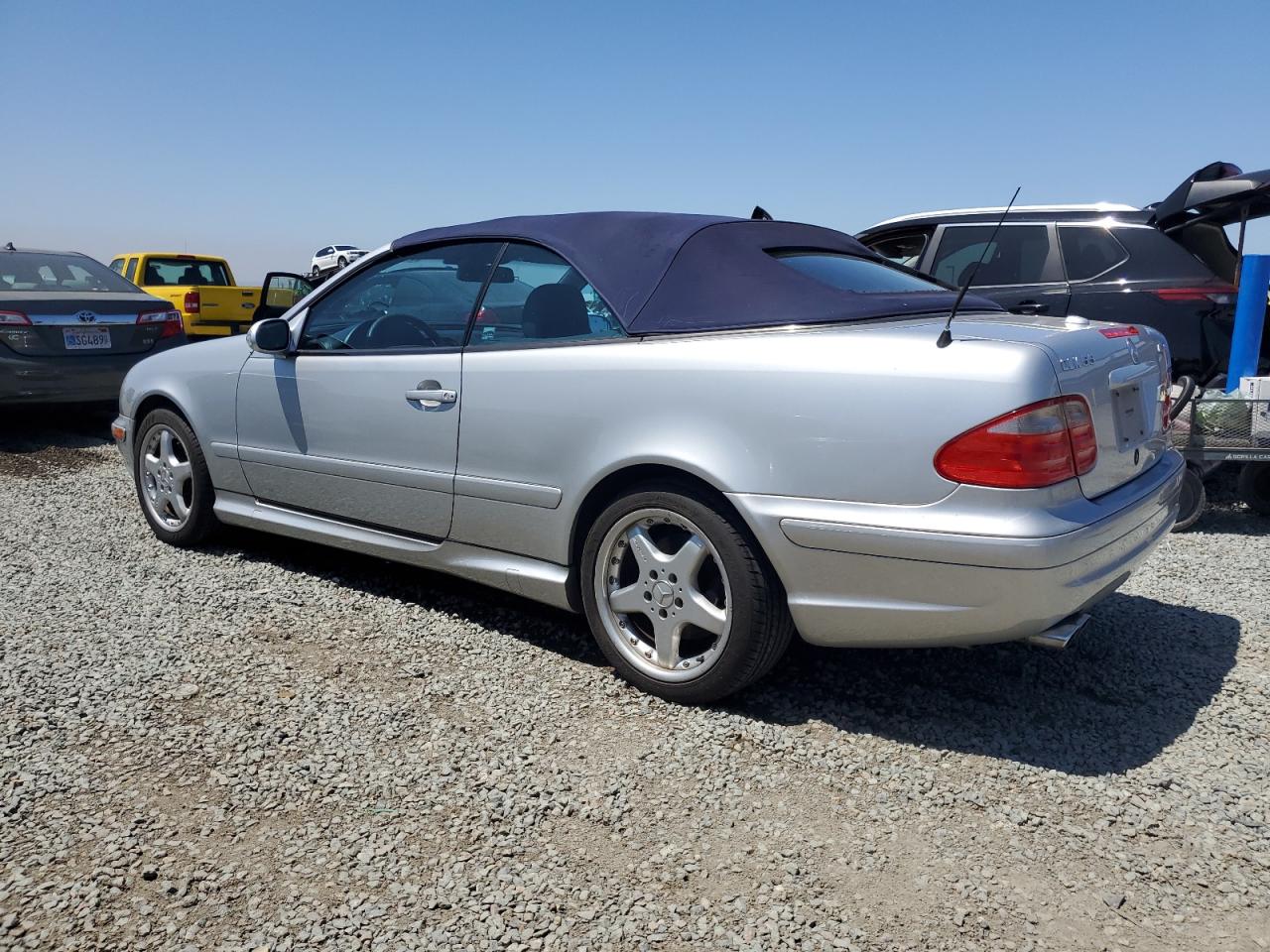 2002 Mercedes-benz Clk 55 Amg Silver vin: WDBLK74G32T120124