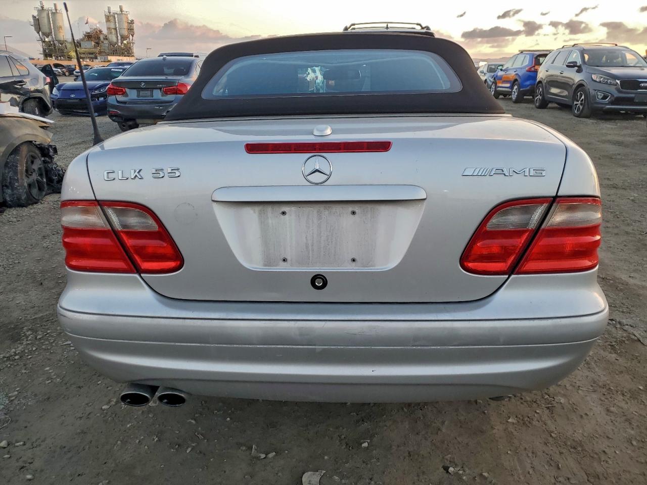 2002 Mercedes-benz Clk 55 Amg Silver vin: WDBLK74G62T103012