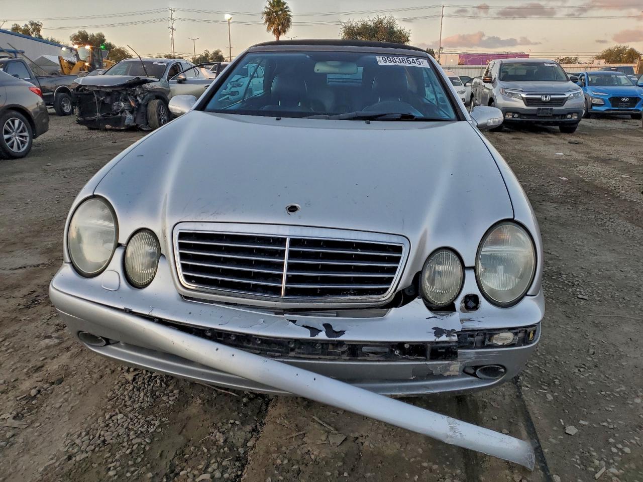 2002 Mercedes-benz Clk 55 Amg Silver vin: WDBLK74G62T103012