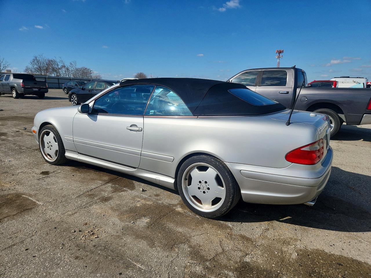 2002 Mercedes-benz Clk 55 Amg Silver vin: WDBLK74G72T115976