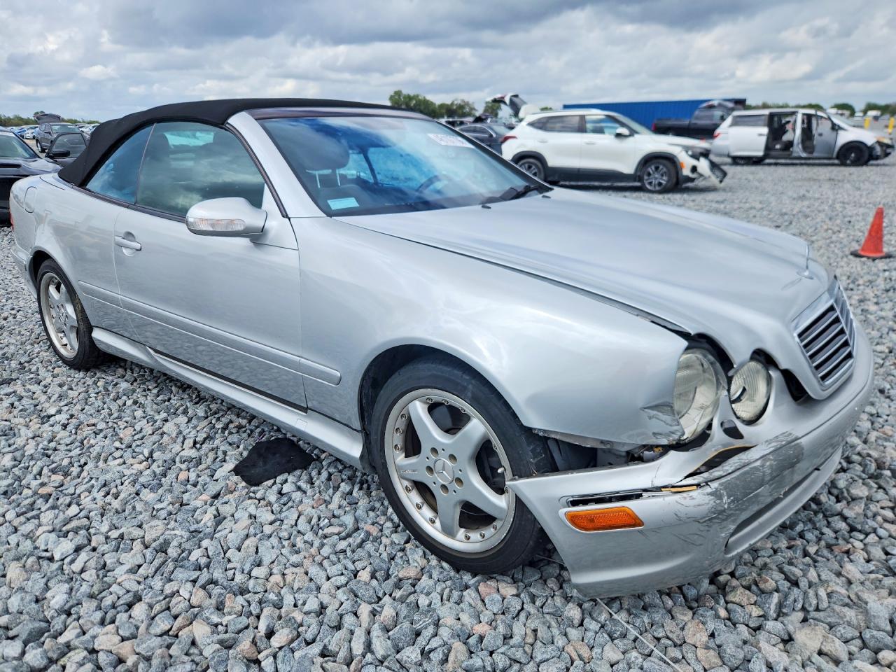 2002 Mercedes-benz Clk 55 Amg Silver vin: WDBLK74G82T101262