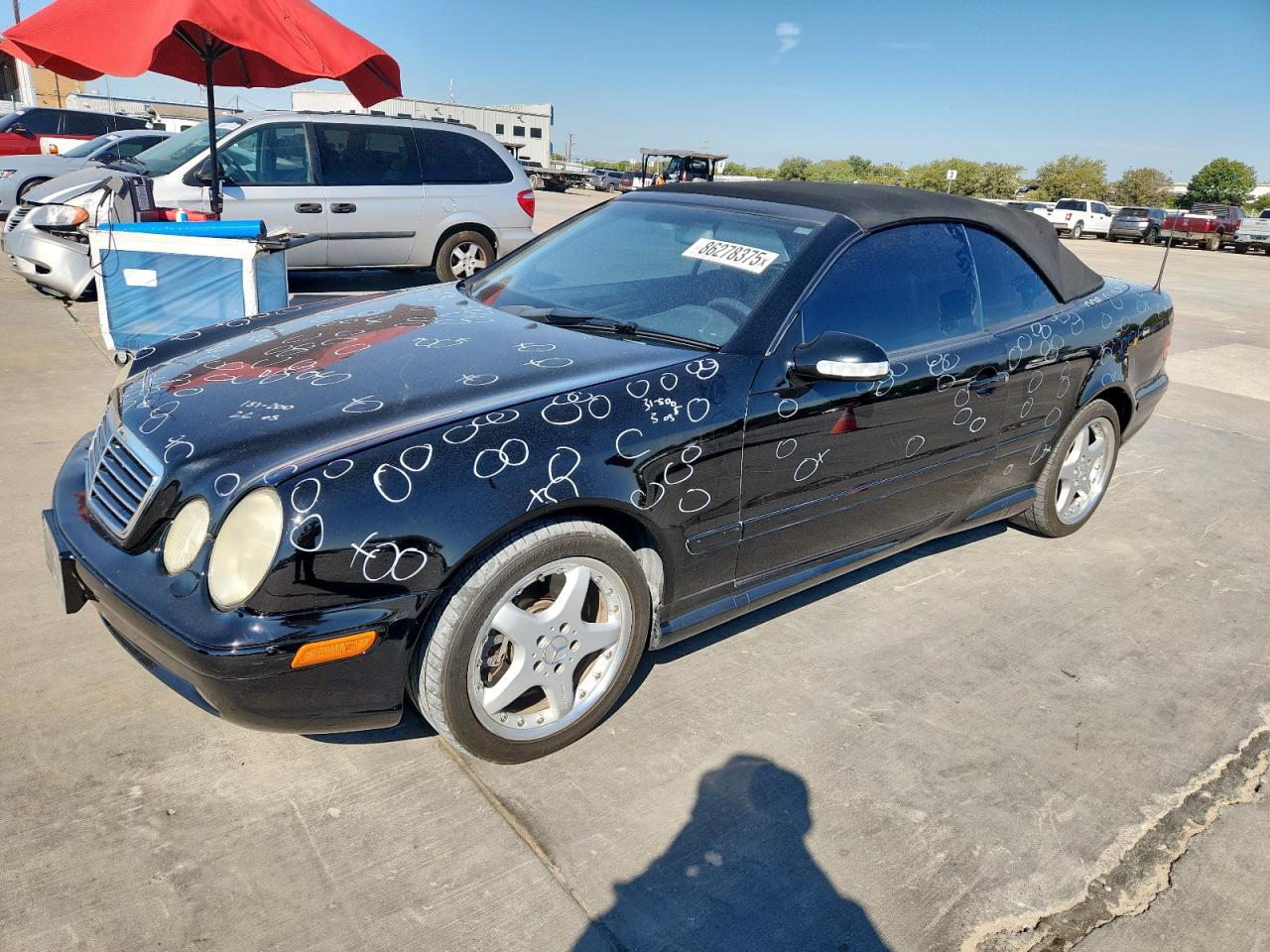 2002 Mercedes-benz Clk 55 Amg Black vin: WDBLK74G92T111587