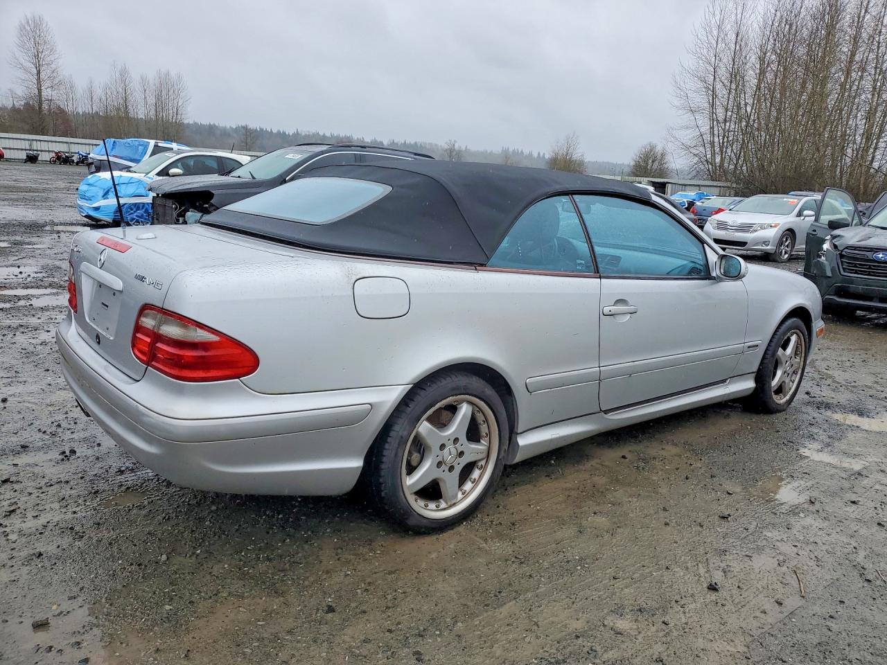 2002 Mercedes-benz Clk 55 Amg Серебряный vin: WDBLK74GX2T102297