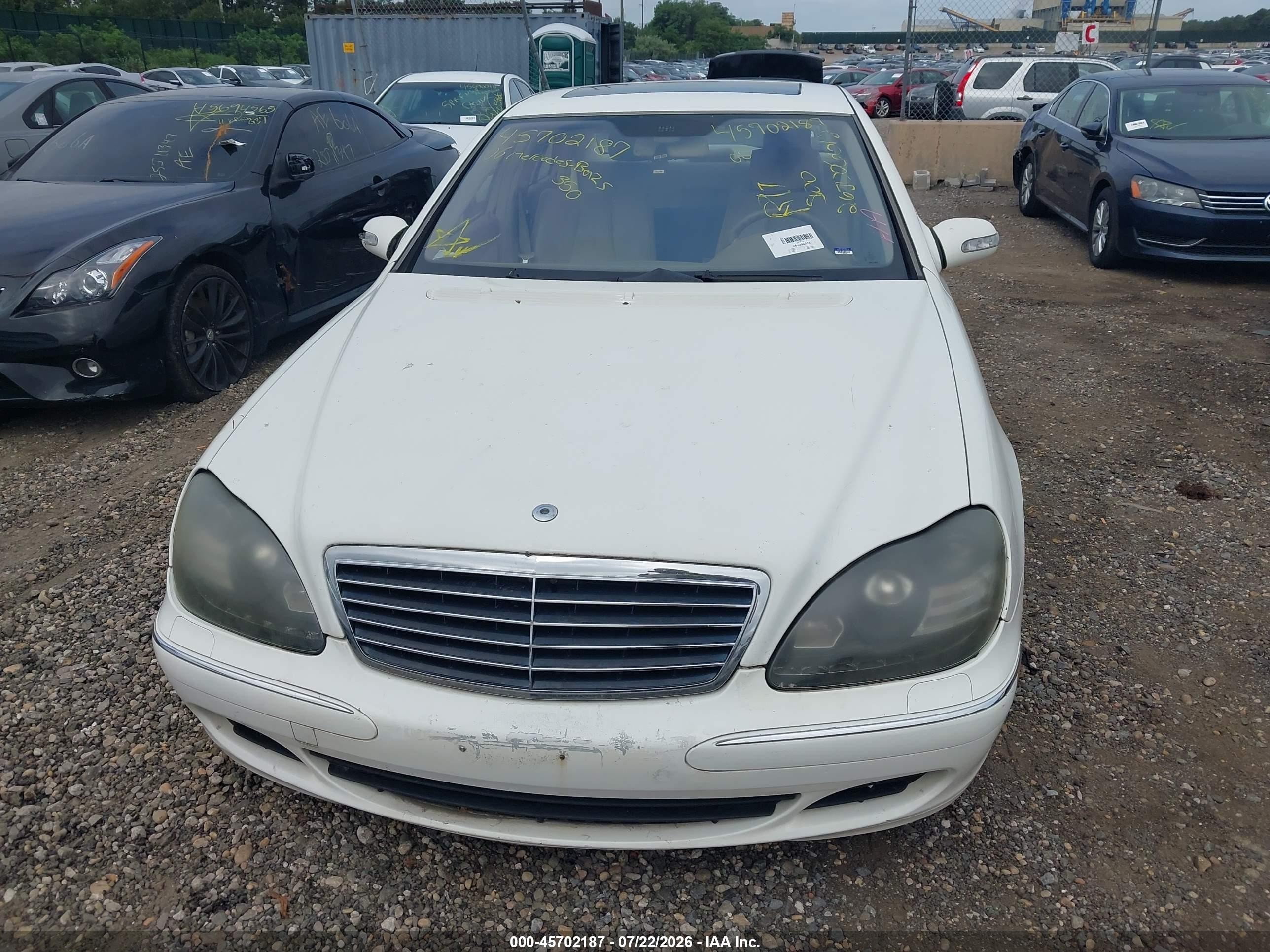 2006 Mercedes-benz S 350   White vin: WDBNF67JX6A479292