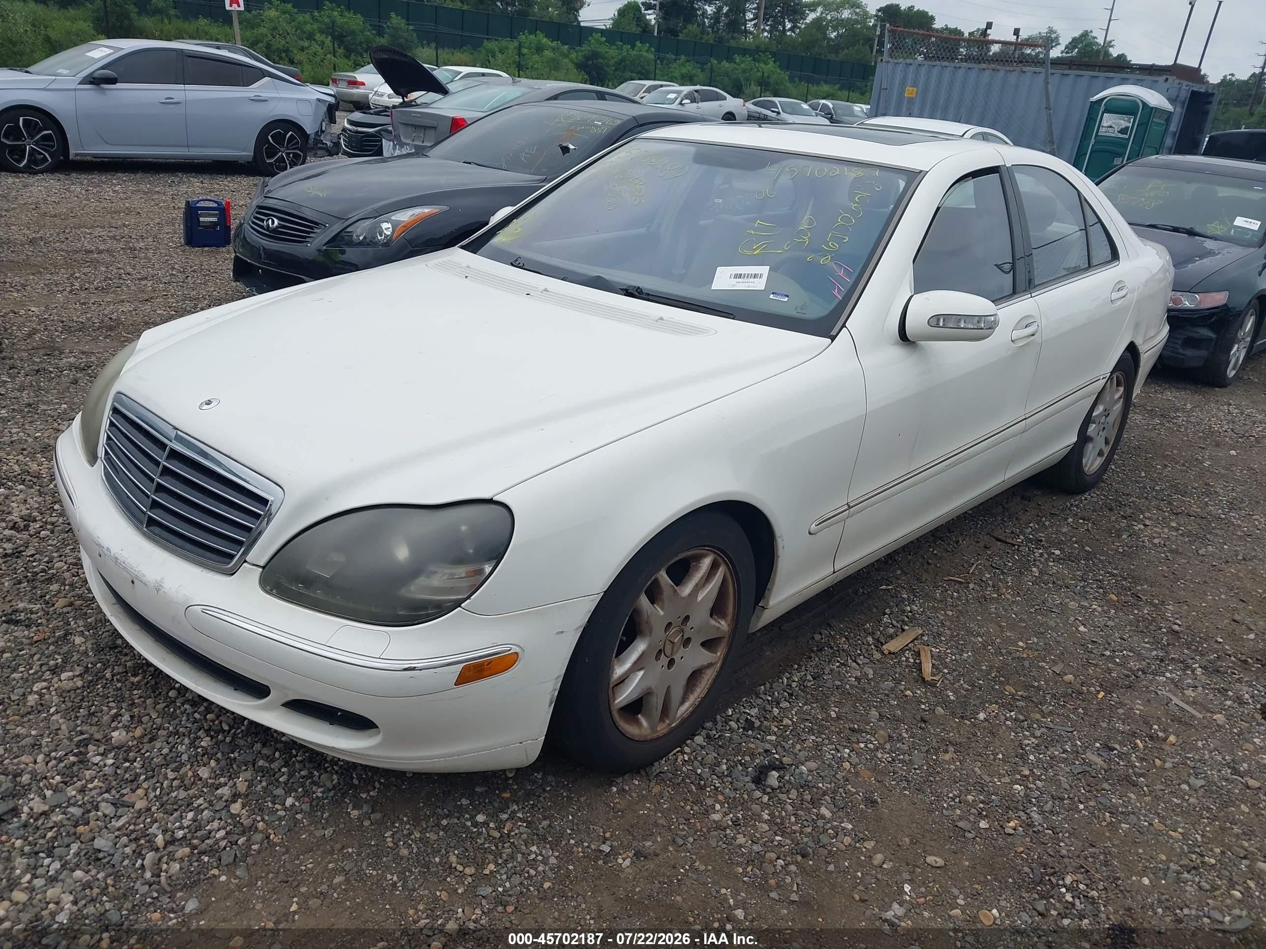 2006 Mercedes-benz S 350   White vin: WDBNF67JX6A479292