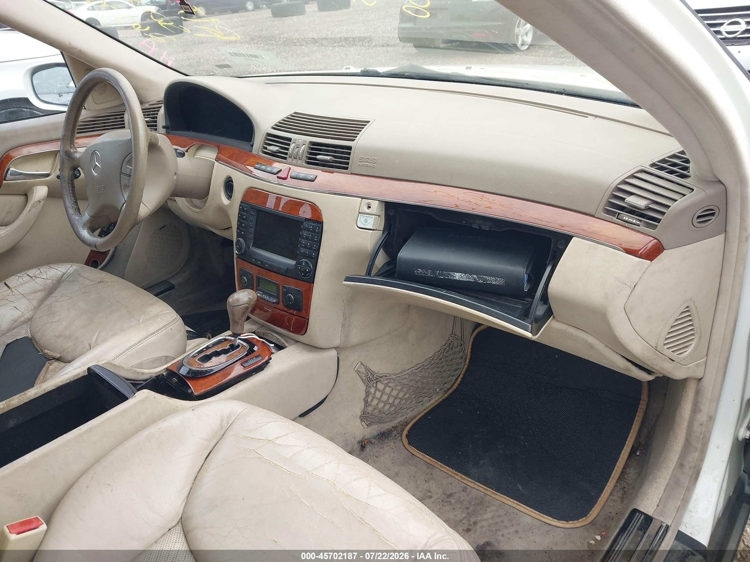 2006 Mercedes-benz S 350   White vin: WDBNF67JX6A479292
