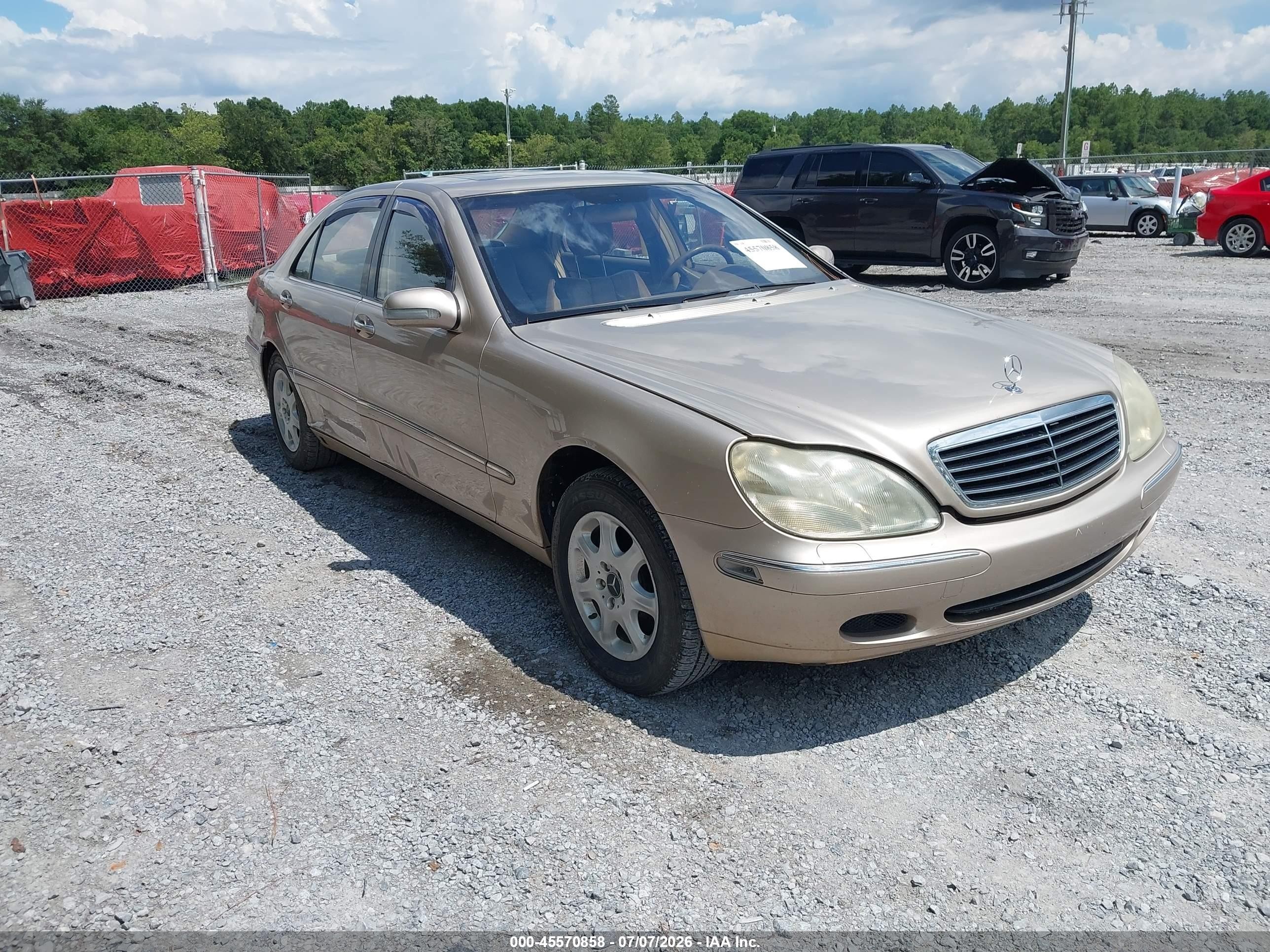 2001 Mercedes-benz S 430   Gold vin: WDBNG70J01A167746