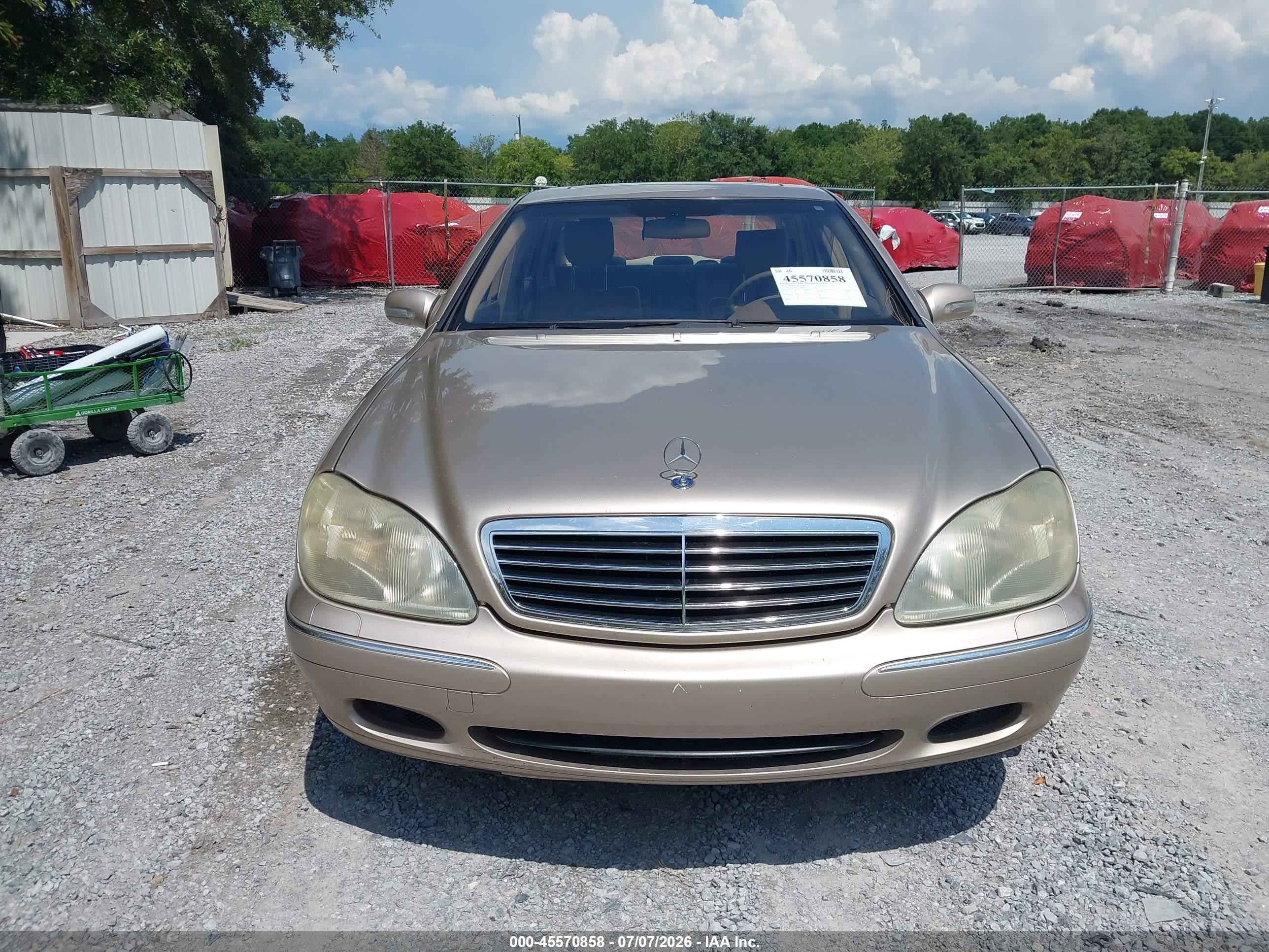 2001 Mercedes-benz S 430   Gold vin: WDBNG70J01A167746