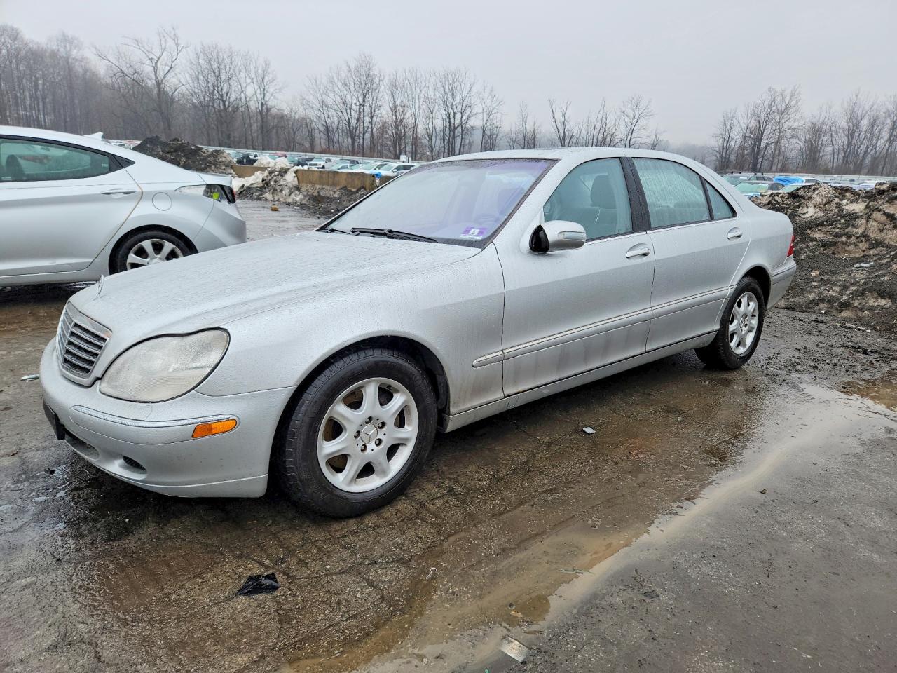 2002 Mercedes Benz S 430 Silver vin: WDBNG70J02A293722