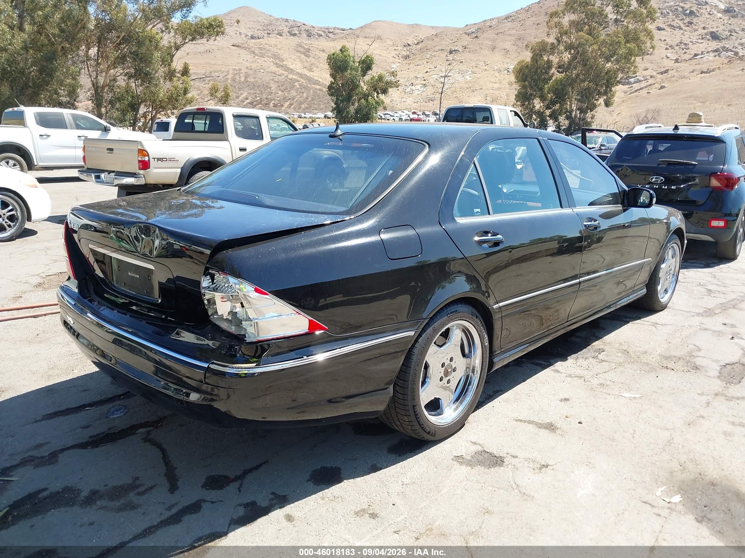 2002 Mercedes-benz S 430   Черный vin: WDBNG70J02A307005