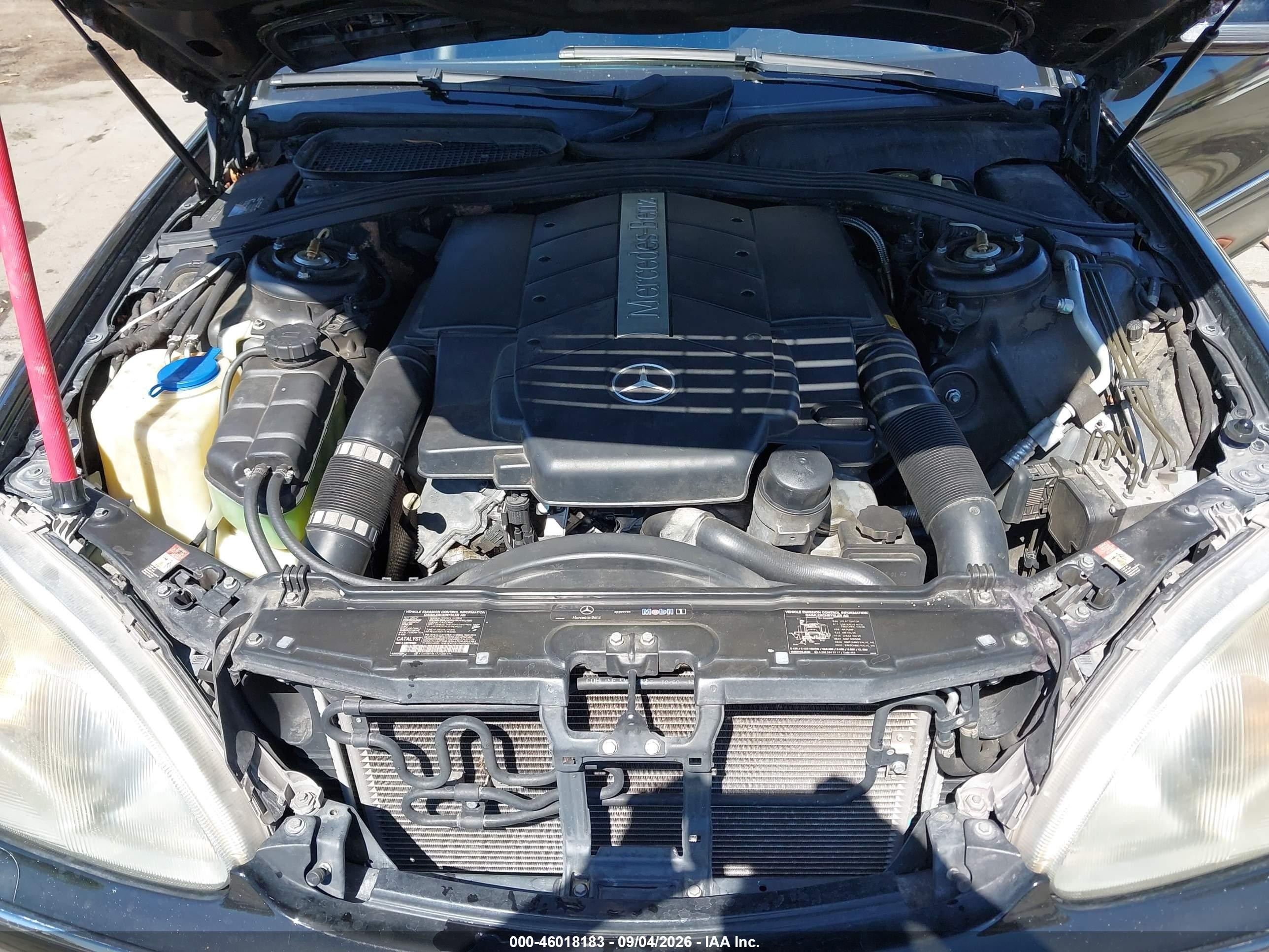 2002 Mercedes-benz S 430   Черный vin: WDBNG70J02A307005