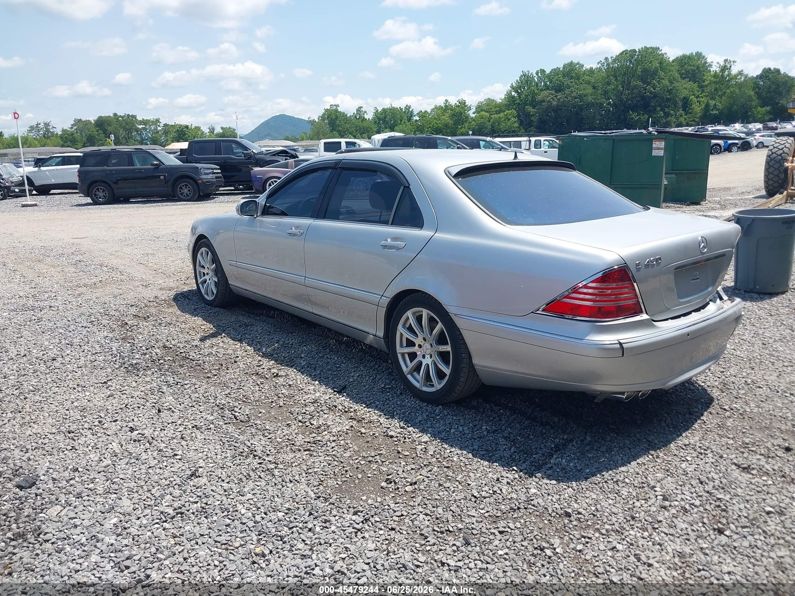 2003 Mercedes-benz S 430   Silver vin: WDBNG70J03A364130