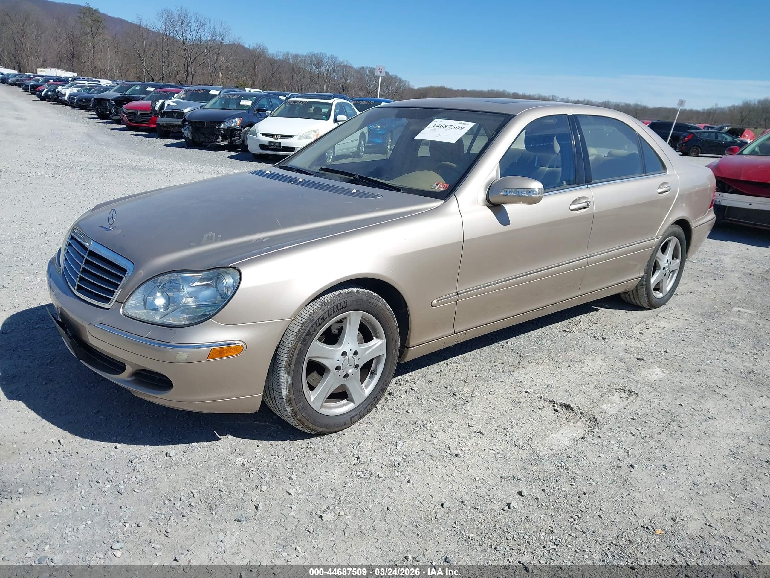 2006 Mercedes-benz S 430   Золотой vin: WDBNG70J06A476656