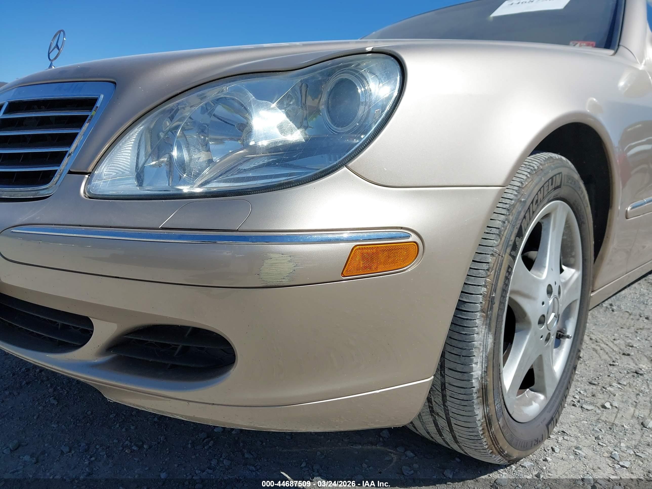 2006 Mercedes-benz S 430   Золотой vin: WDBNG70J06A476656