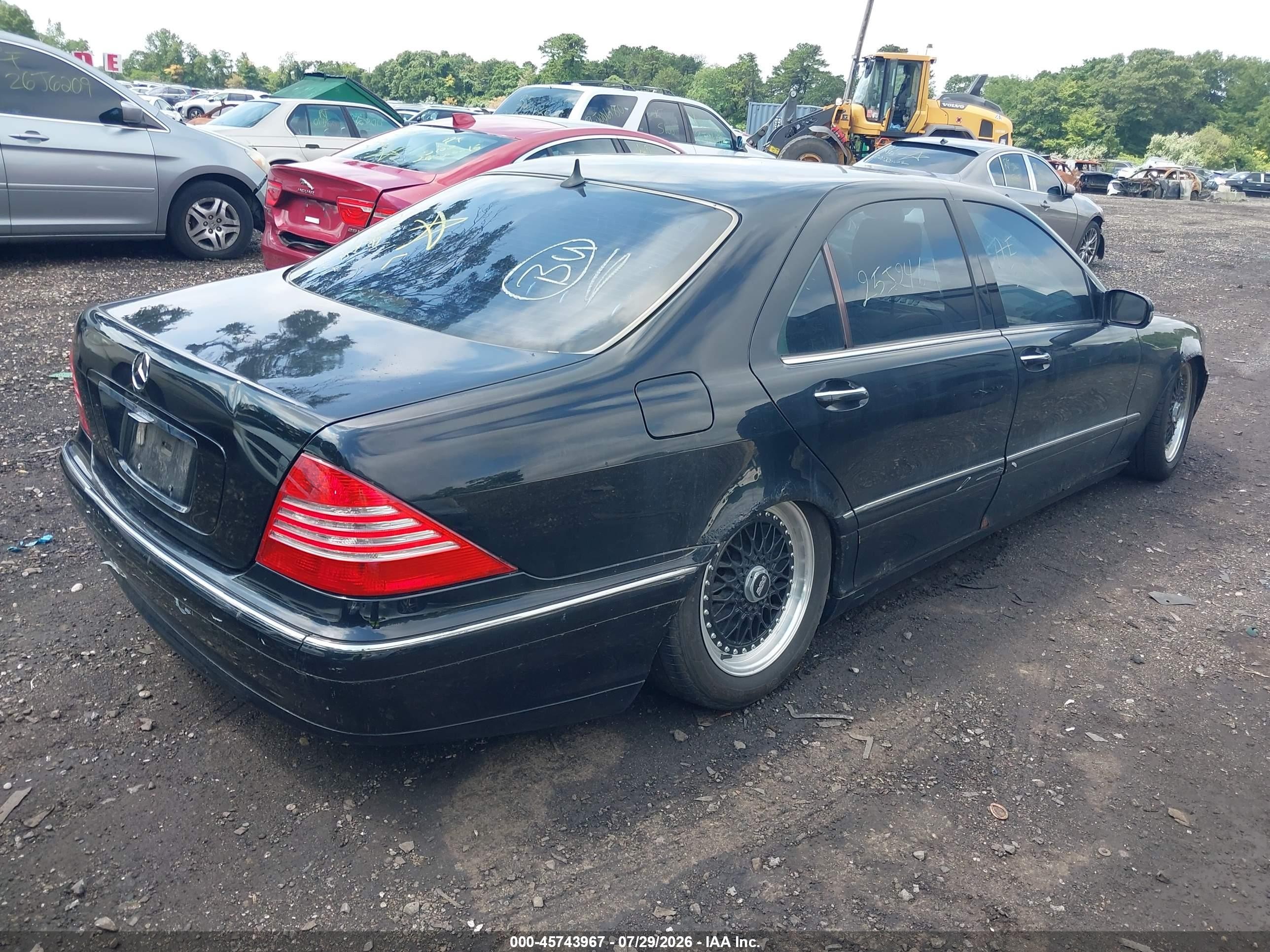 2000 Mercedes-benz S 430   Black vin: WDBNG70J0YA083209