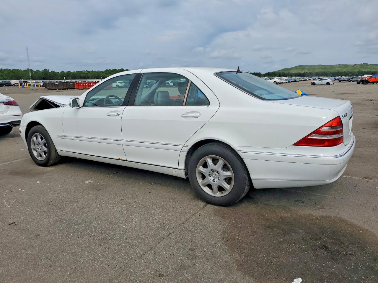 2000 Mercedes-benz S 430 White vin: WDBNG70J0YA095294