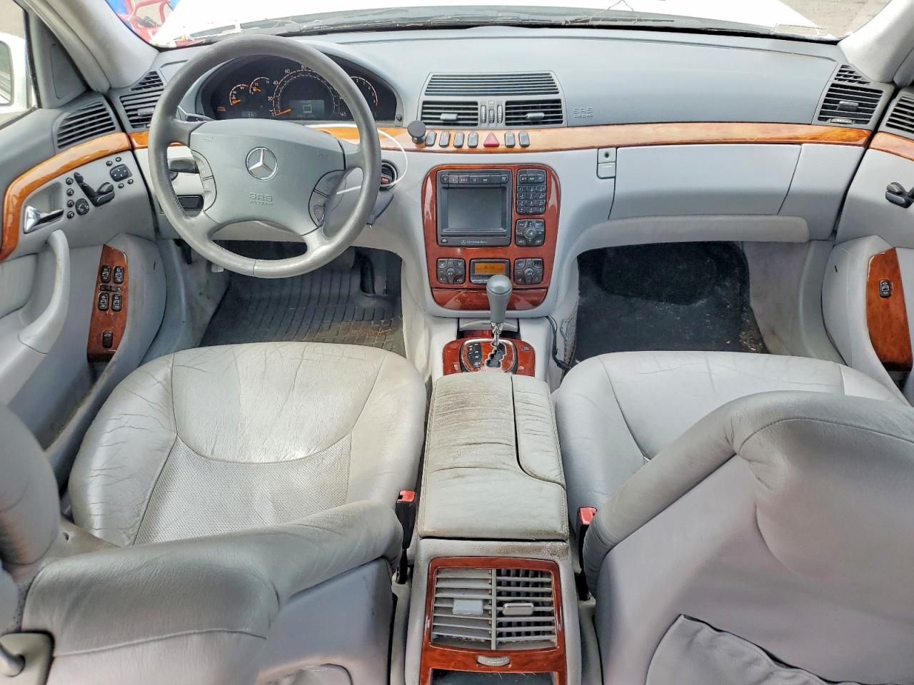 2000 Mercedes-benz S 430 White vin: WDBNG70J0YA095294