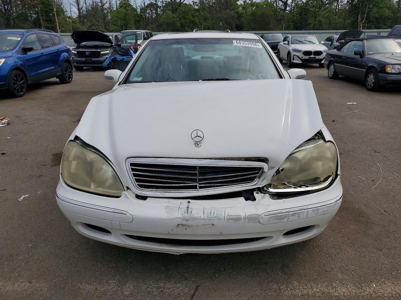 2000 Mercedes-benz S 430 White vin: WDBNG70J0YA095294