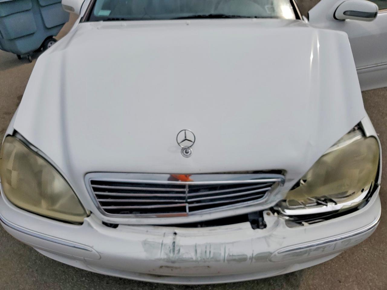 2000 Mercedes-benz S 430 White vin: WDBNG70J0YA095294