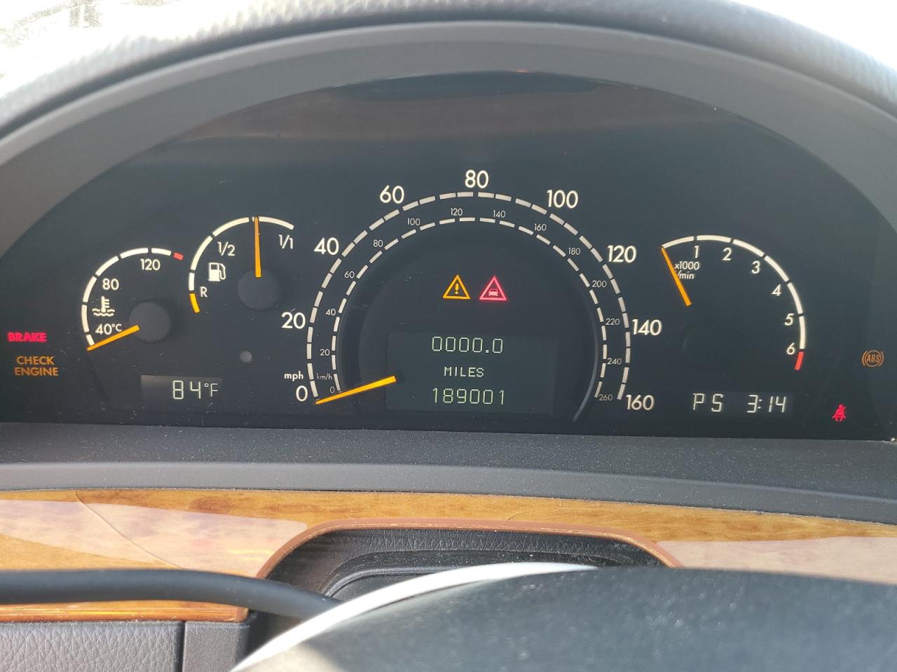 2000 Mercedes-benz S 430 Black vin: WDBNG70J0YA132506