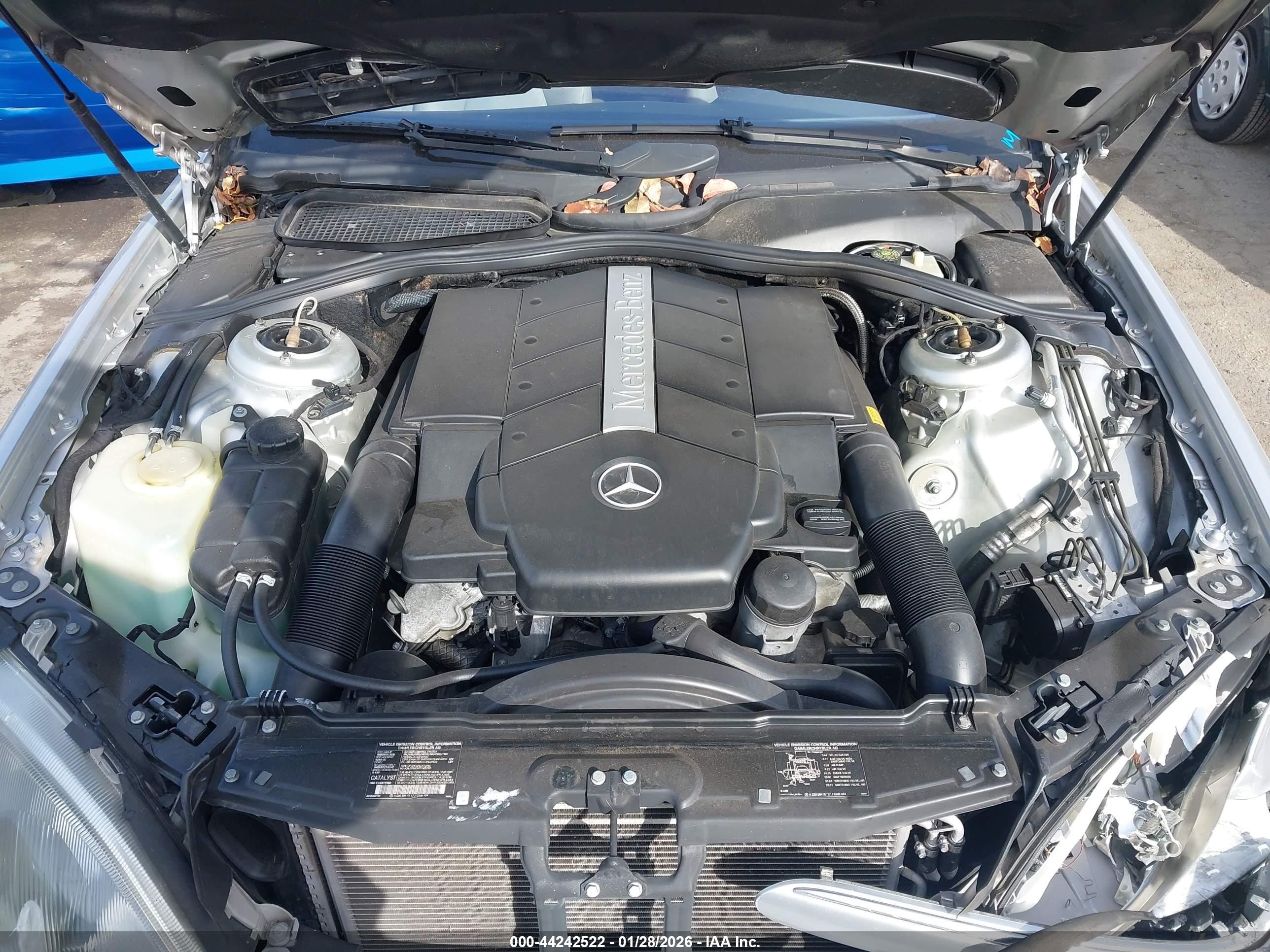 2001 Mercedes-benz S 430   Silver vin: WDBNG70J11A221376