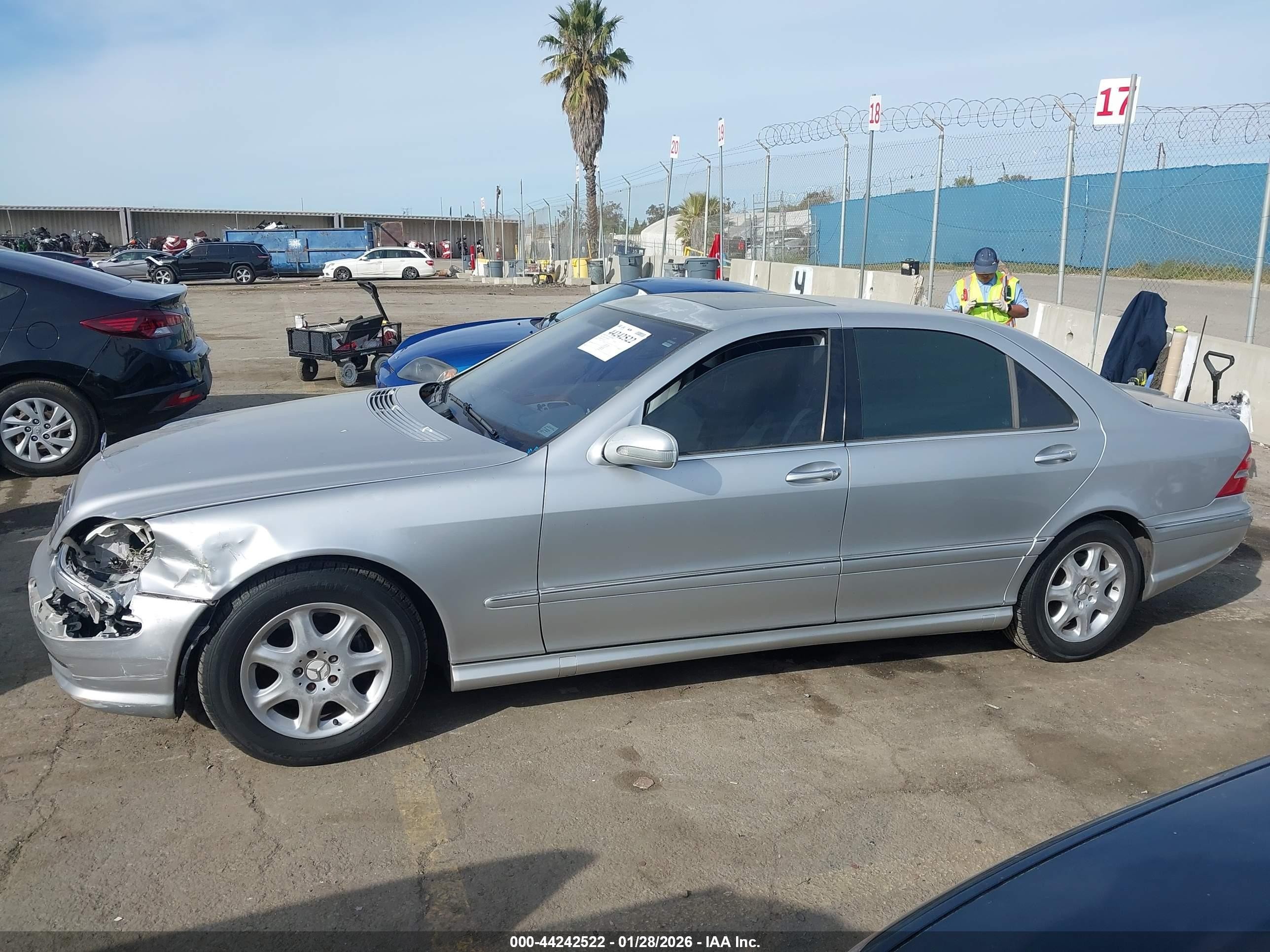 2001 Mercedes-benz S 430   Silver vin: WDBNG70J11A221376