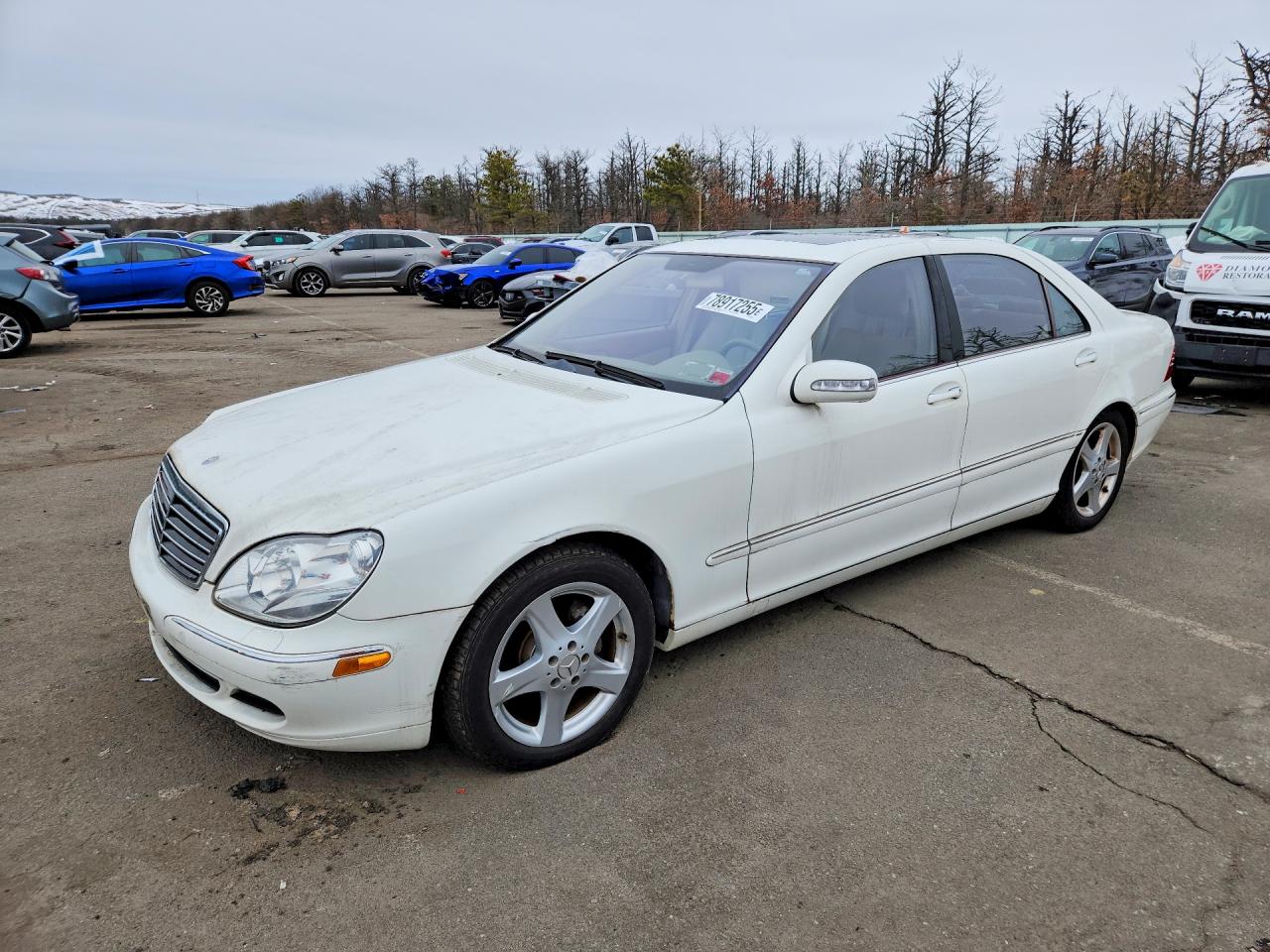 2004 Mercedes-benz S 430 Белый vin: WDBNG70J14A433795