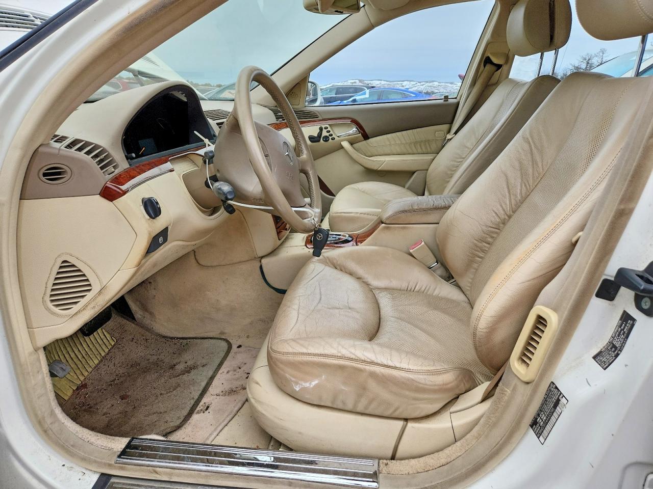 2004 Mercedes-benz S 430 Белый vin: WDBNG70J14A433795