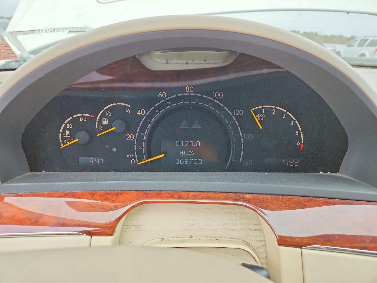 2004 Mercedes-benz S 430 Белый vin: WDBNG70J14A433795
