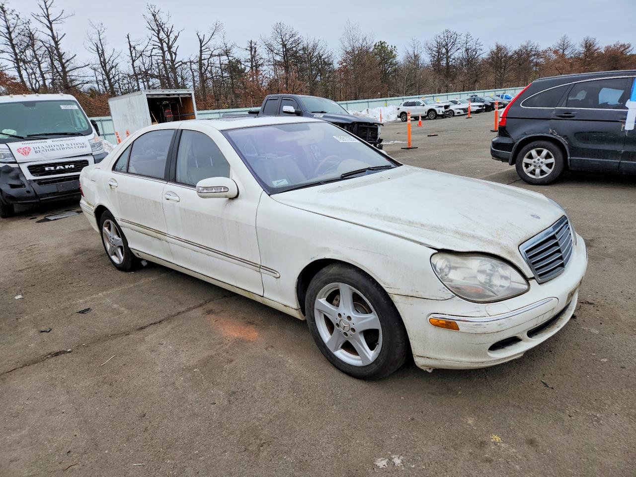 2004 Mercedes-benz S 430 Белый vin: WDBNG70J14A433795