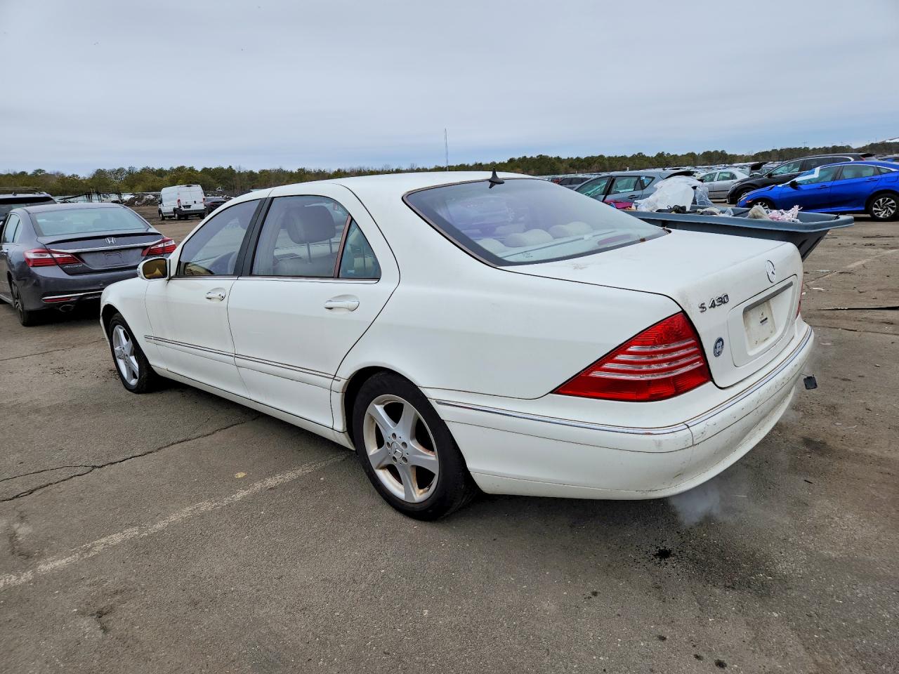 2004 Mercedes-benz S 430 Белый vin: WDBNG70J14A433795