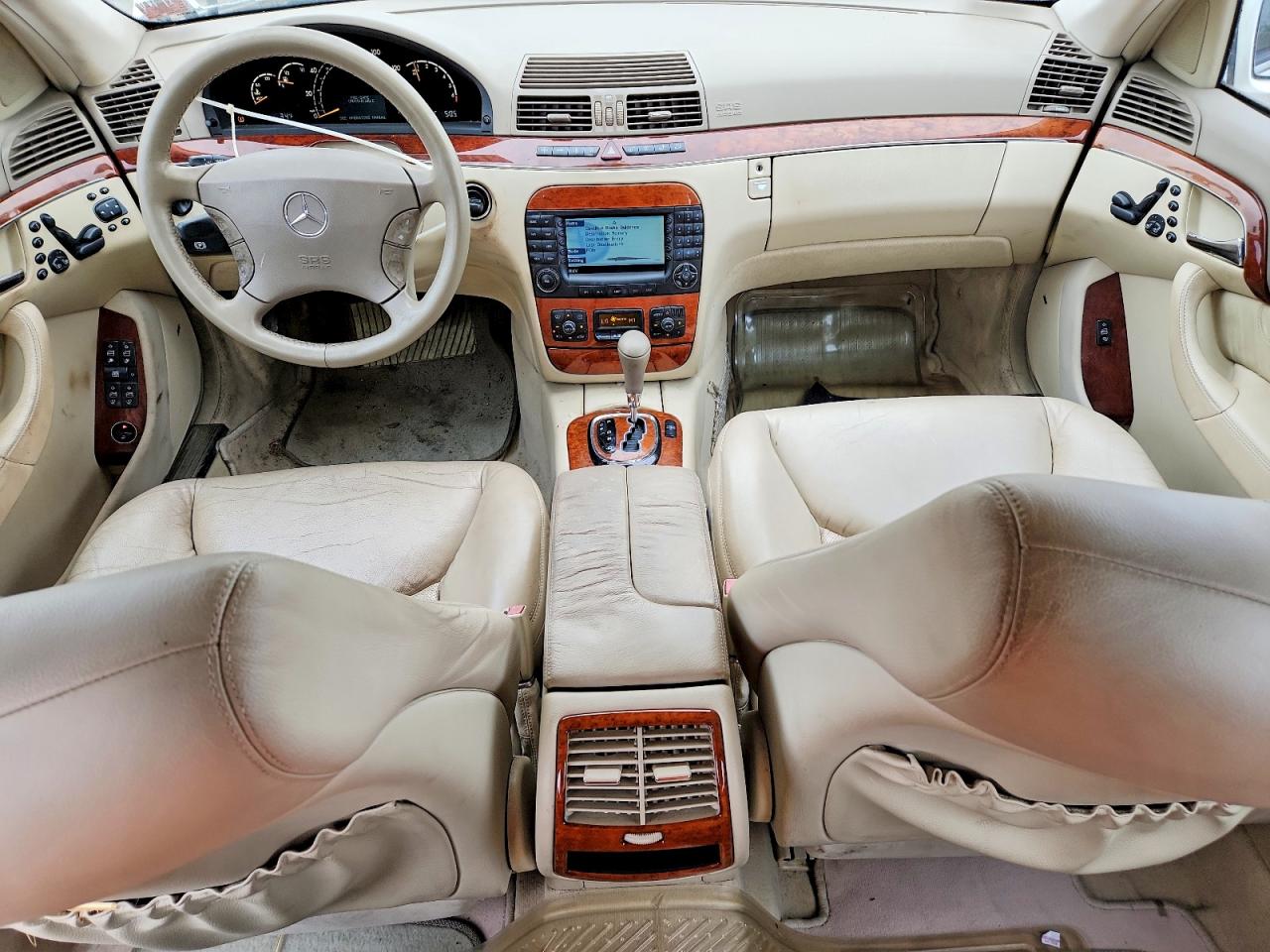 2004 Mercedes-benz S 430 Белый vin: WDBNG70J14A433795