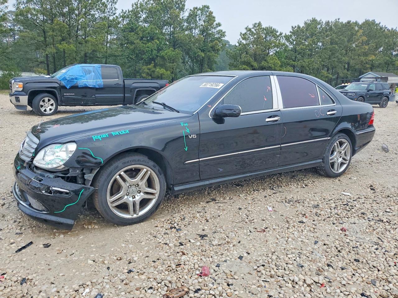 2006 Mercedes-benz S 430 Black vin: WDBNG70J16A479002