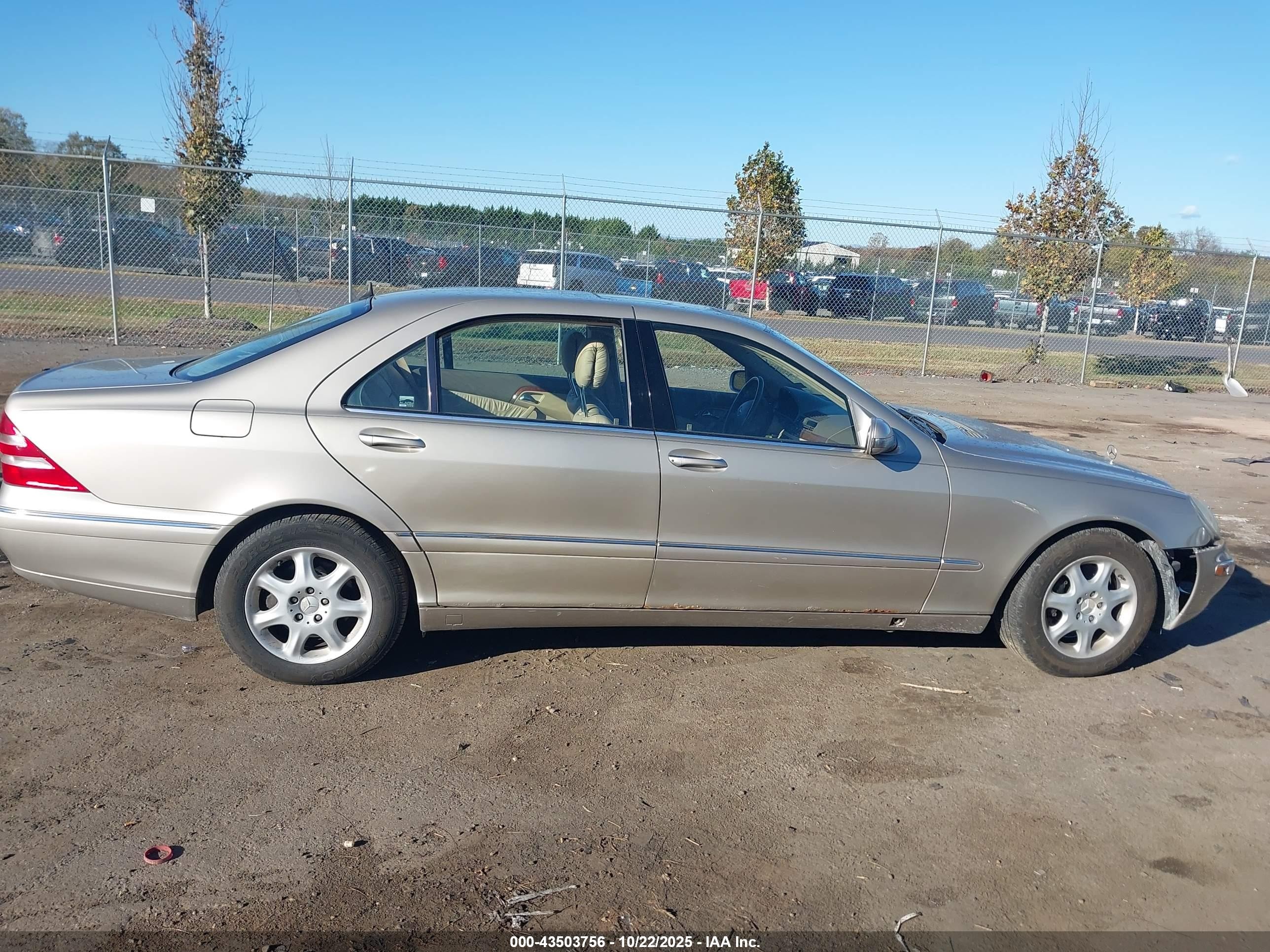 2000 Mercedes-benz S 430   Cream vin: WDBNG70J1YA039137